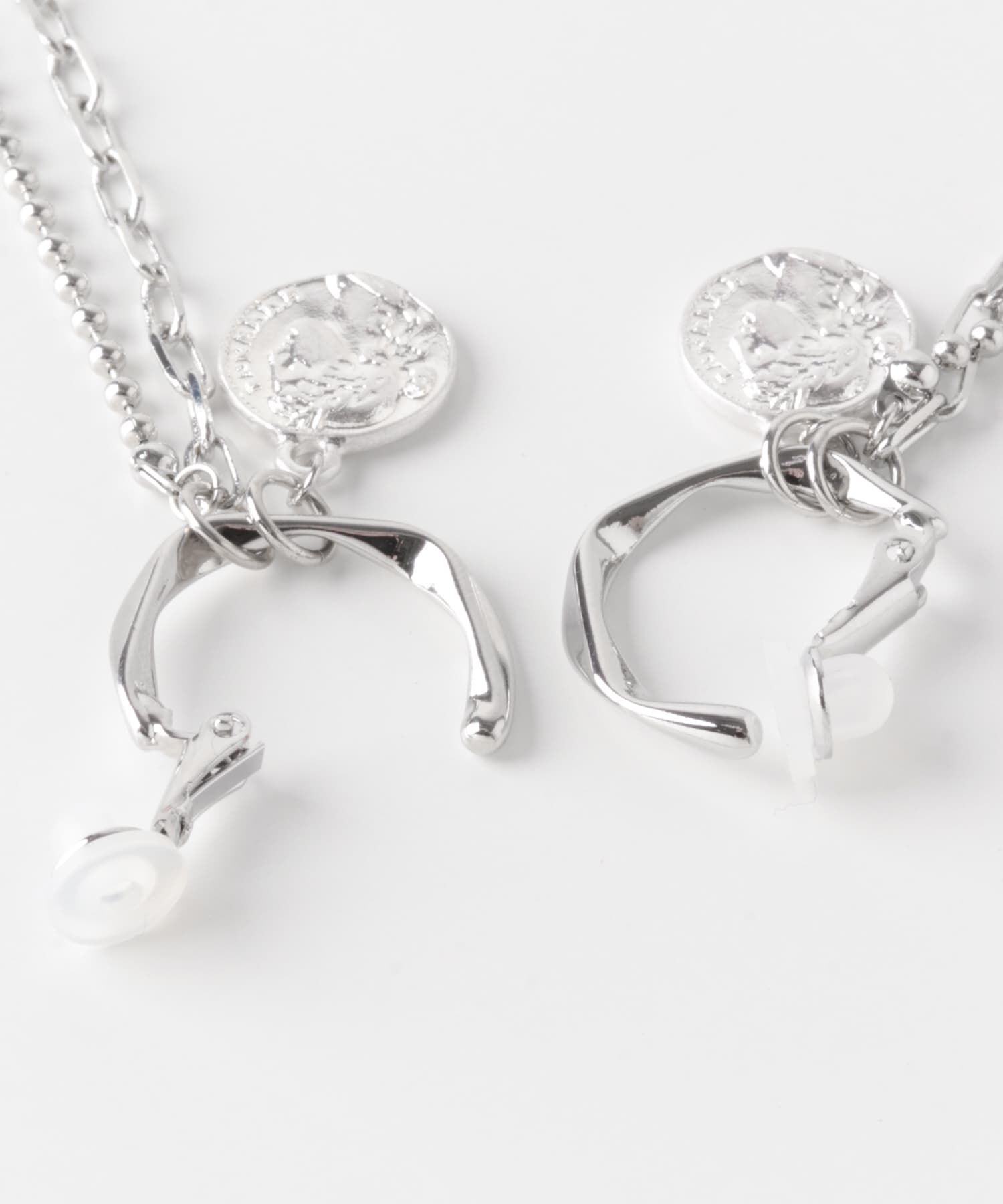 SMELLY「コインチェーンフープイヤリング」|イヤリング|