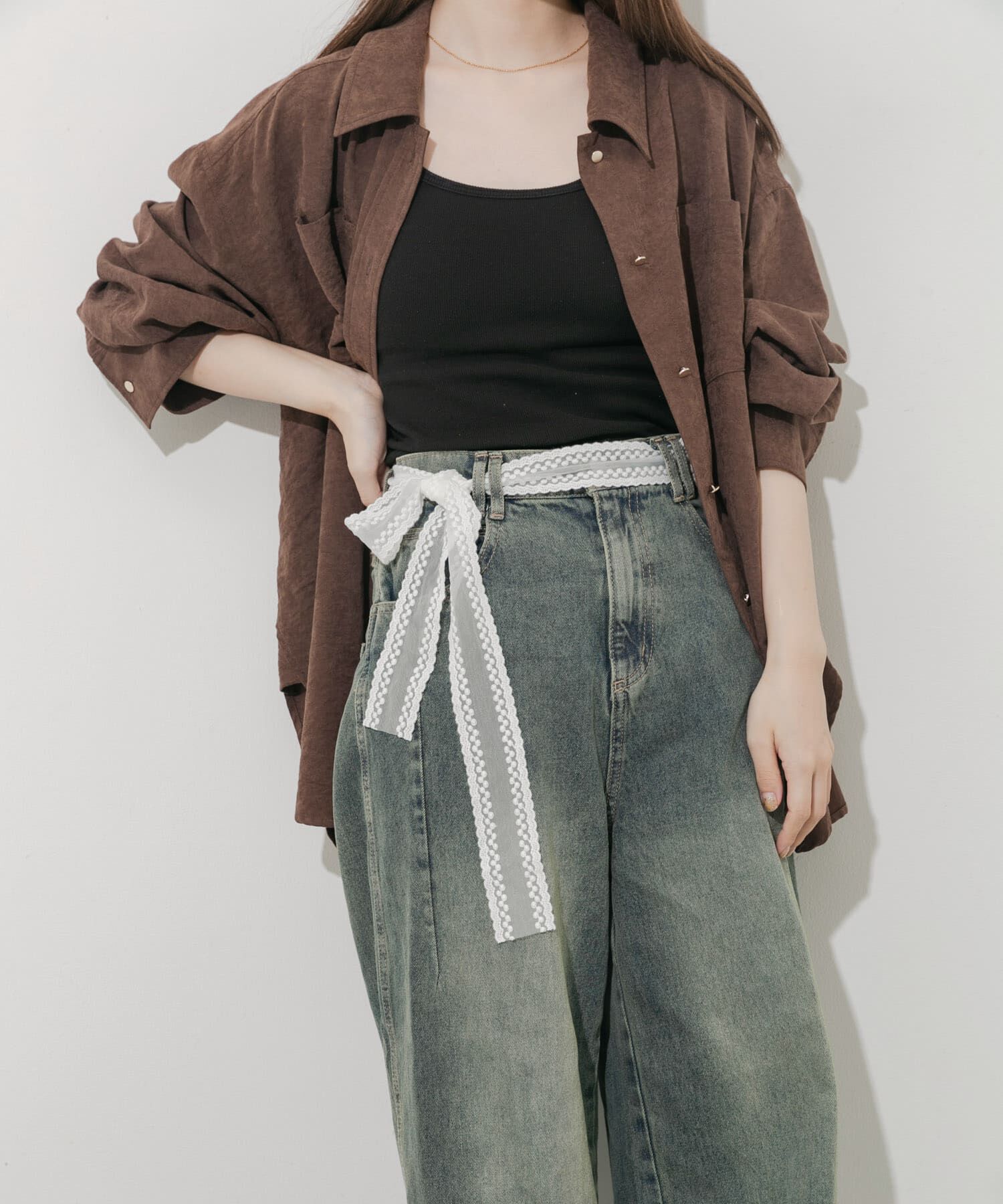 SMELLY「マルチレースセットネックレスA」|ネックレス|