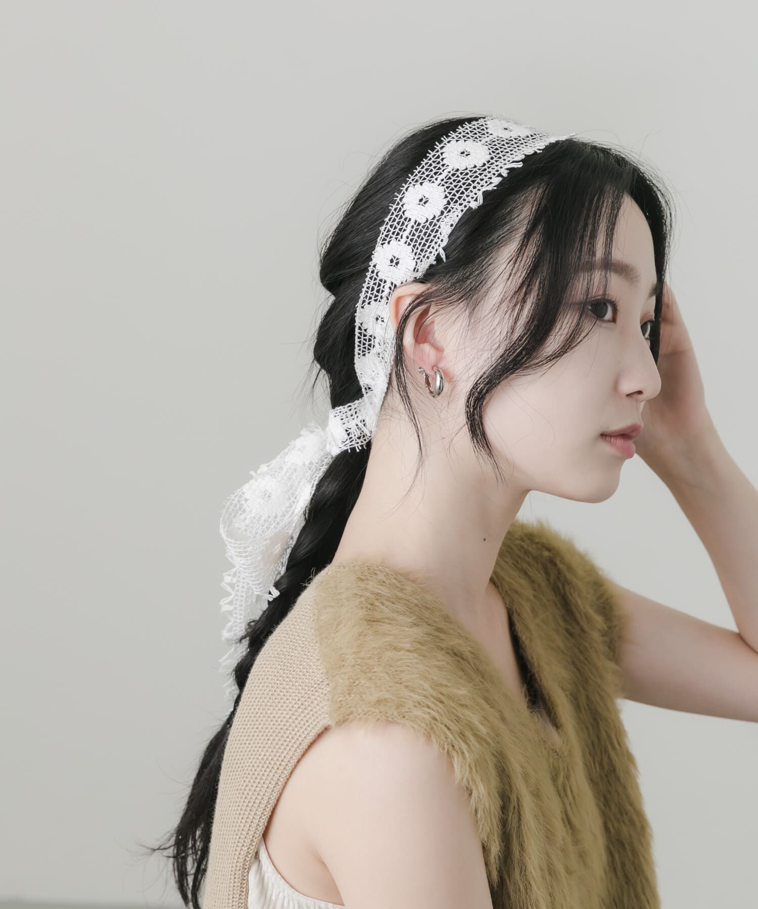 SMELLY「マルチレースセットネックレスB」|ネックレス|