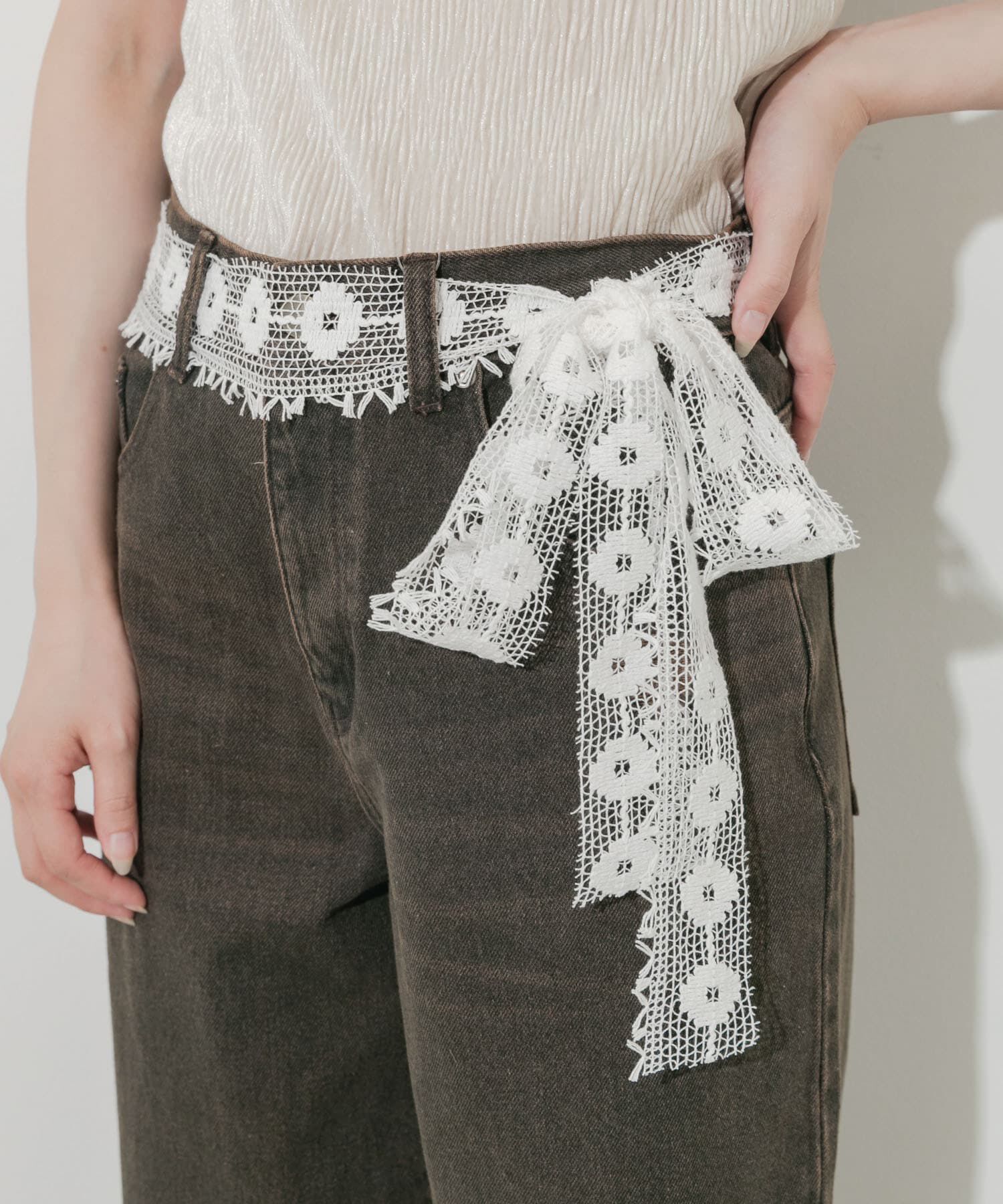 SMELLY「マルチレースセットネックレスB」|ネックレス|