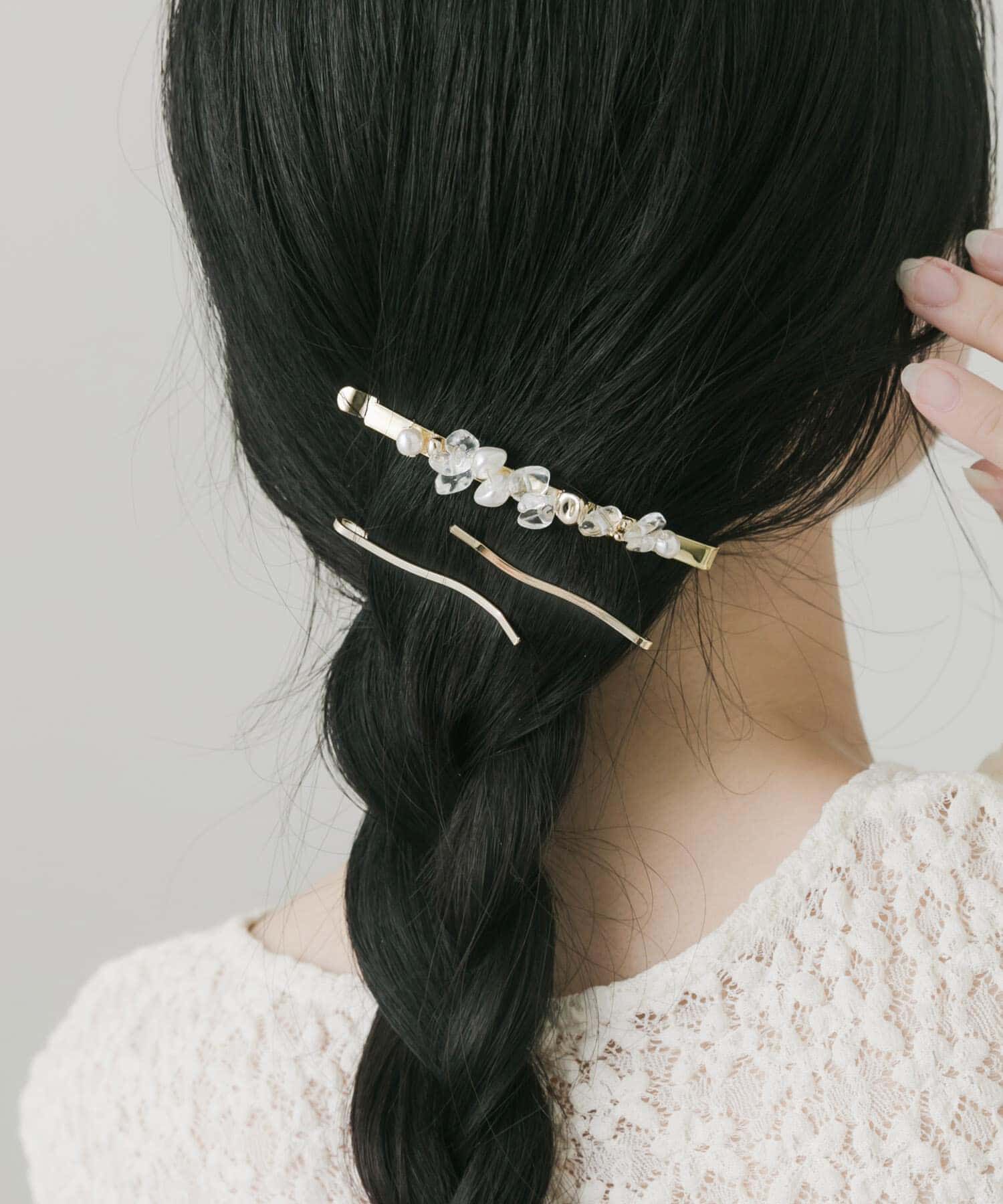 SMELLY「クリアパーツ3セットヘアピン」|その他|