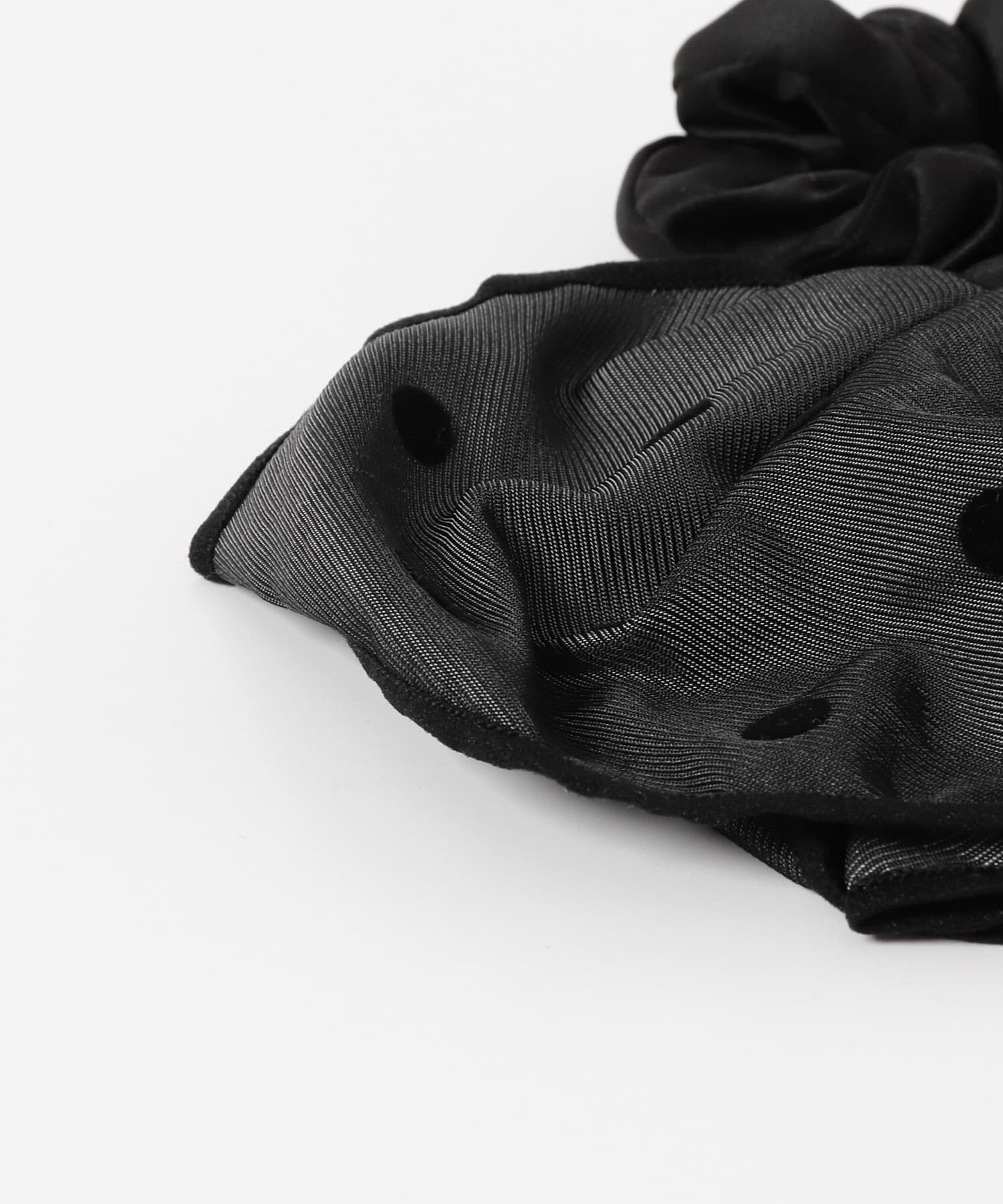 SMELLY「ドットフリルシュシュ」|ヘアゴム・シュシュ|