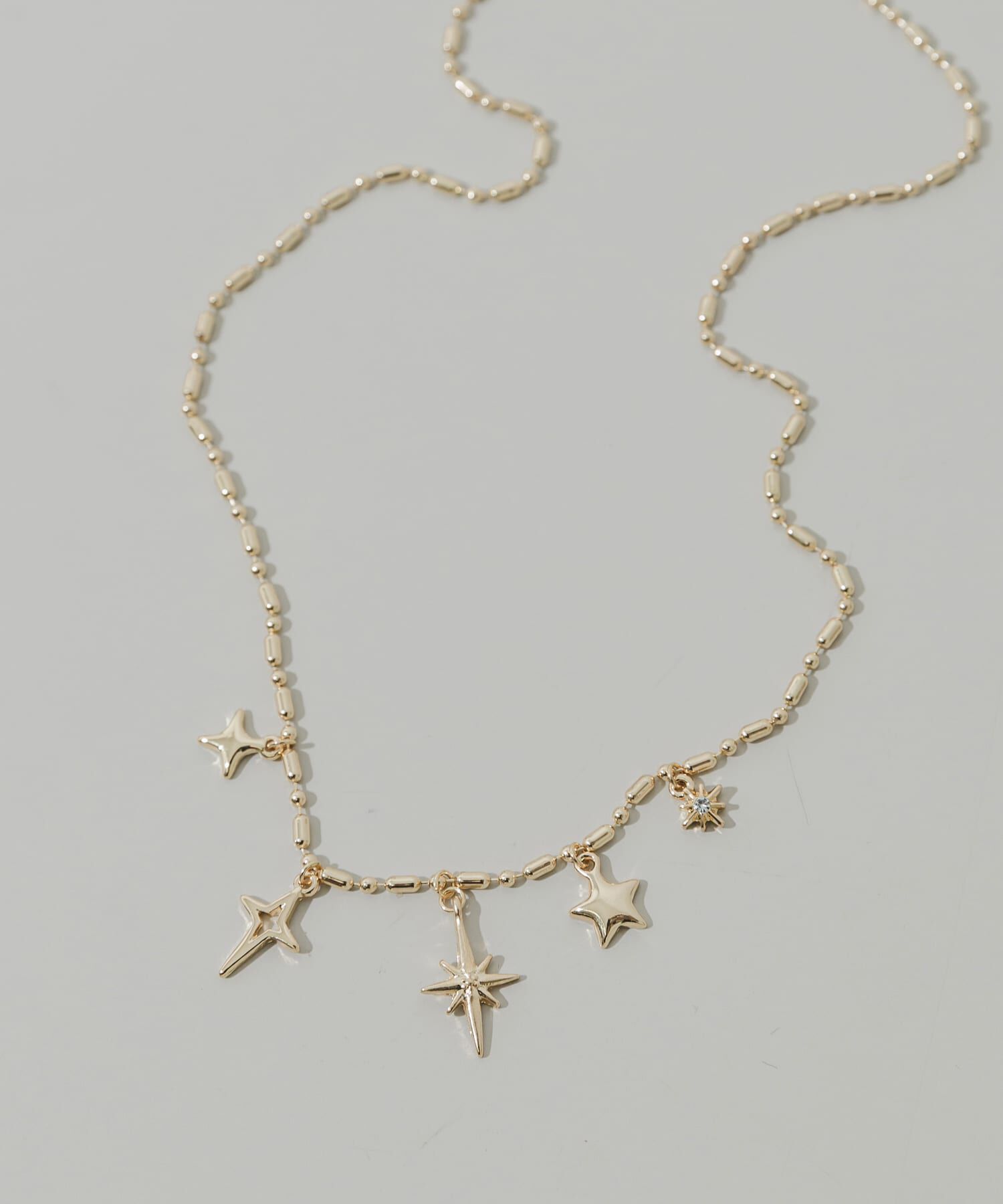 SMELLY「トゥインクルチャームネックレス」|ネックレス|ゴールド