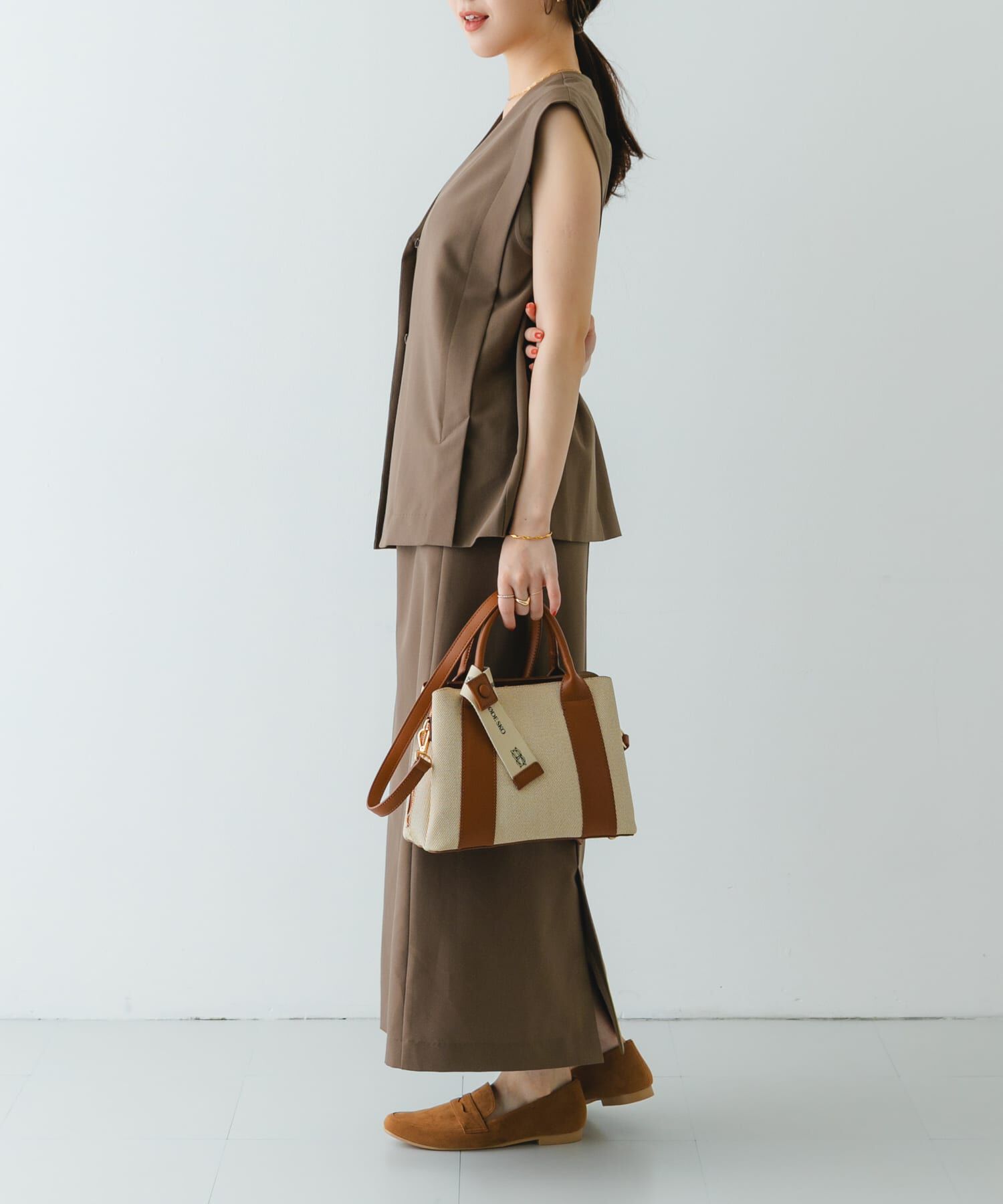 RODE SKO「ロゴリボン付2WAYハンドバッグ」|ハンドバッグ|