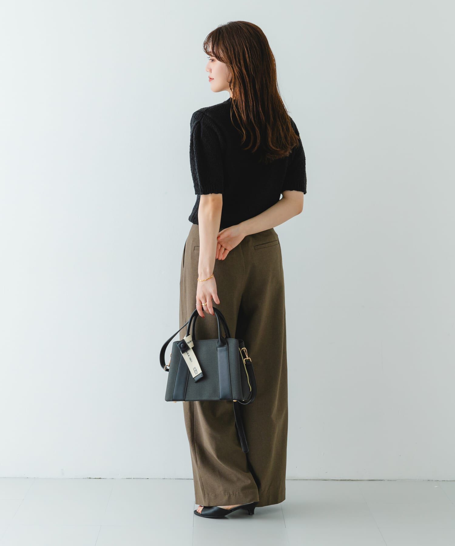 RODE SKO「ロゴリボン付2WAYハンドバッグ」|ハンドバッグ|