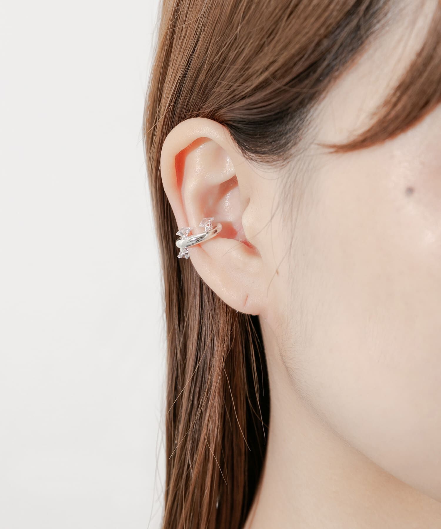 SMELLY「ビジューイヤカフ」|イヤリング|シルバー系その他