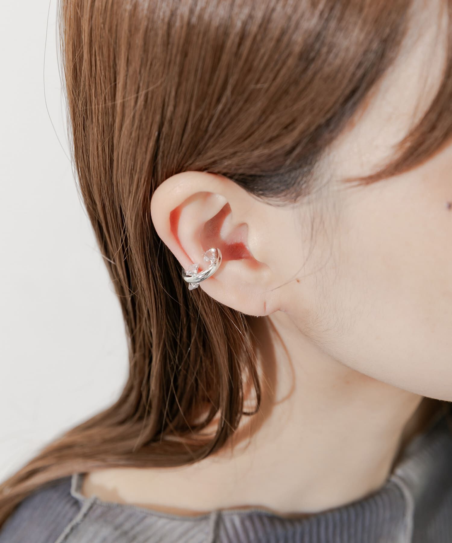 SMELLY「ビジューイヤカフ」|イヤリング|