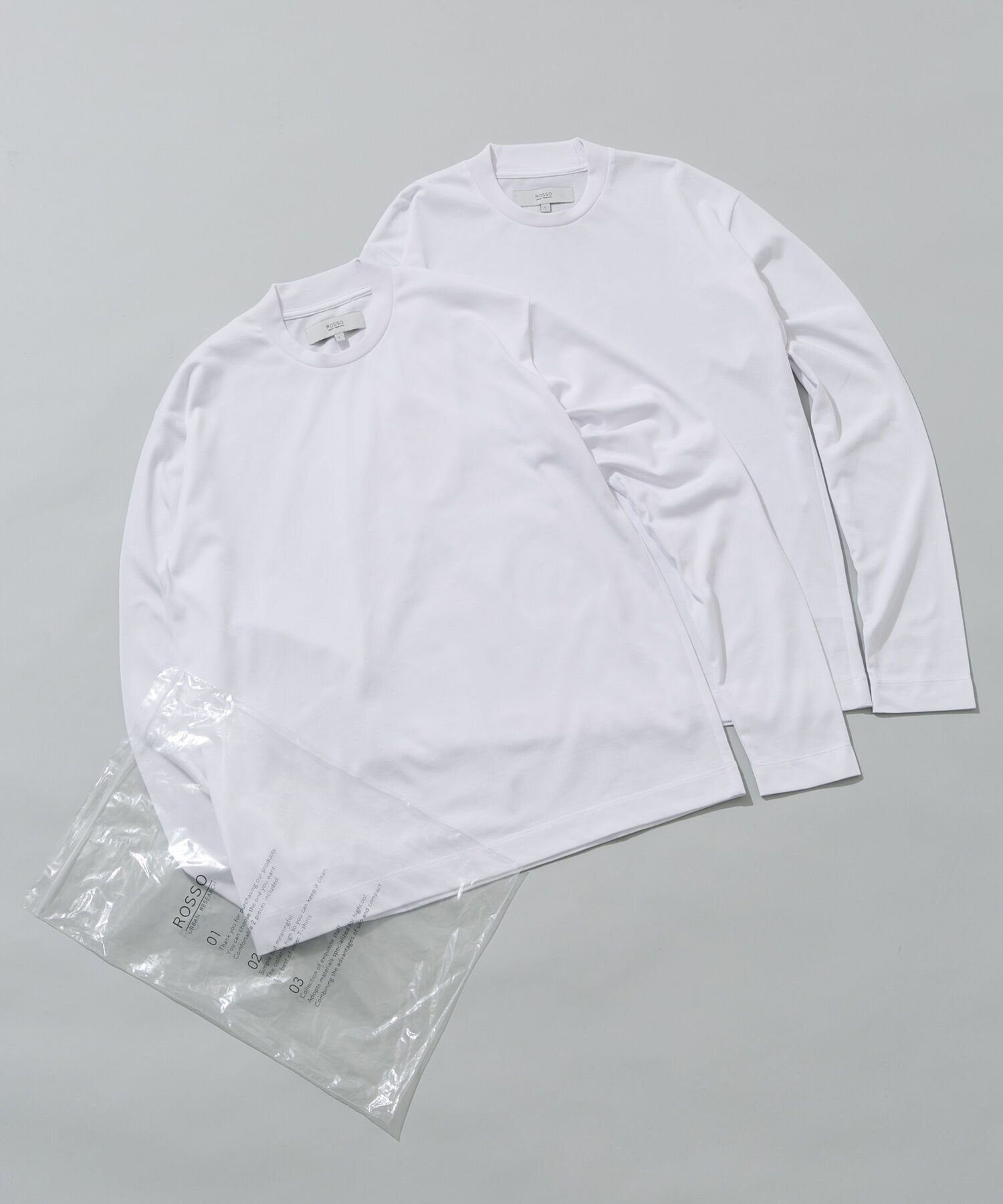 URBAN RESEARCH ROSSO「吸湿速乾 2PACK ロングスリーブTシャツ」|Tシャツ・カットソー|ホワイト