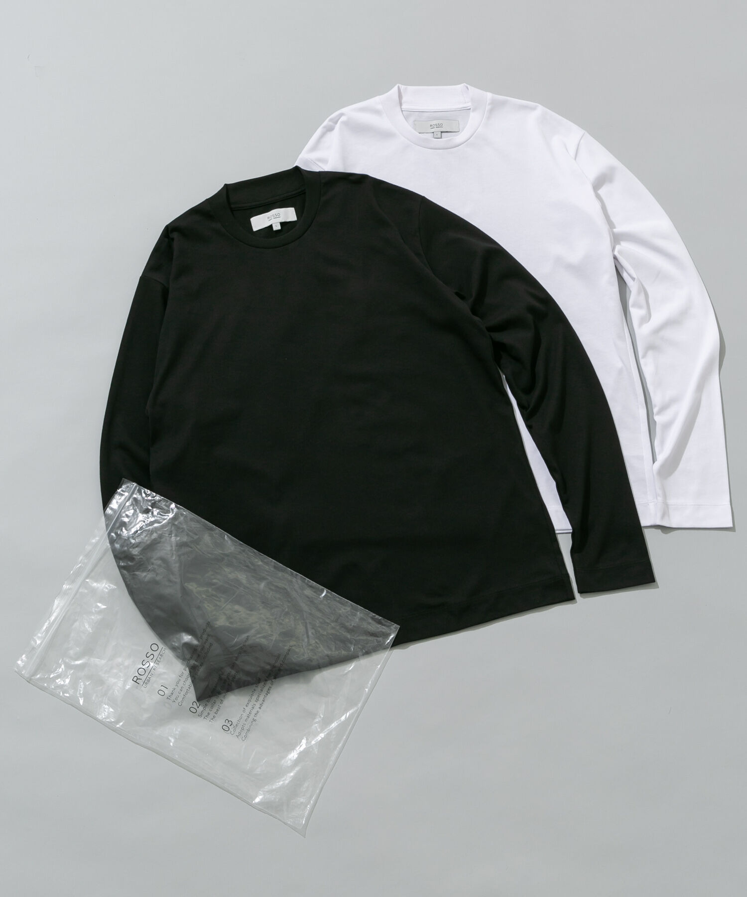 URBAN RESEARCH ROSSO「吸湿速乾 2PACK ロングスリーブTシャツ」|Tシャツ・カットソー|ブラック