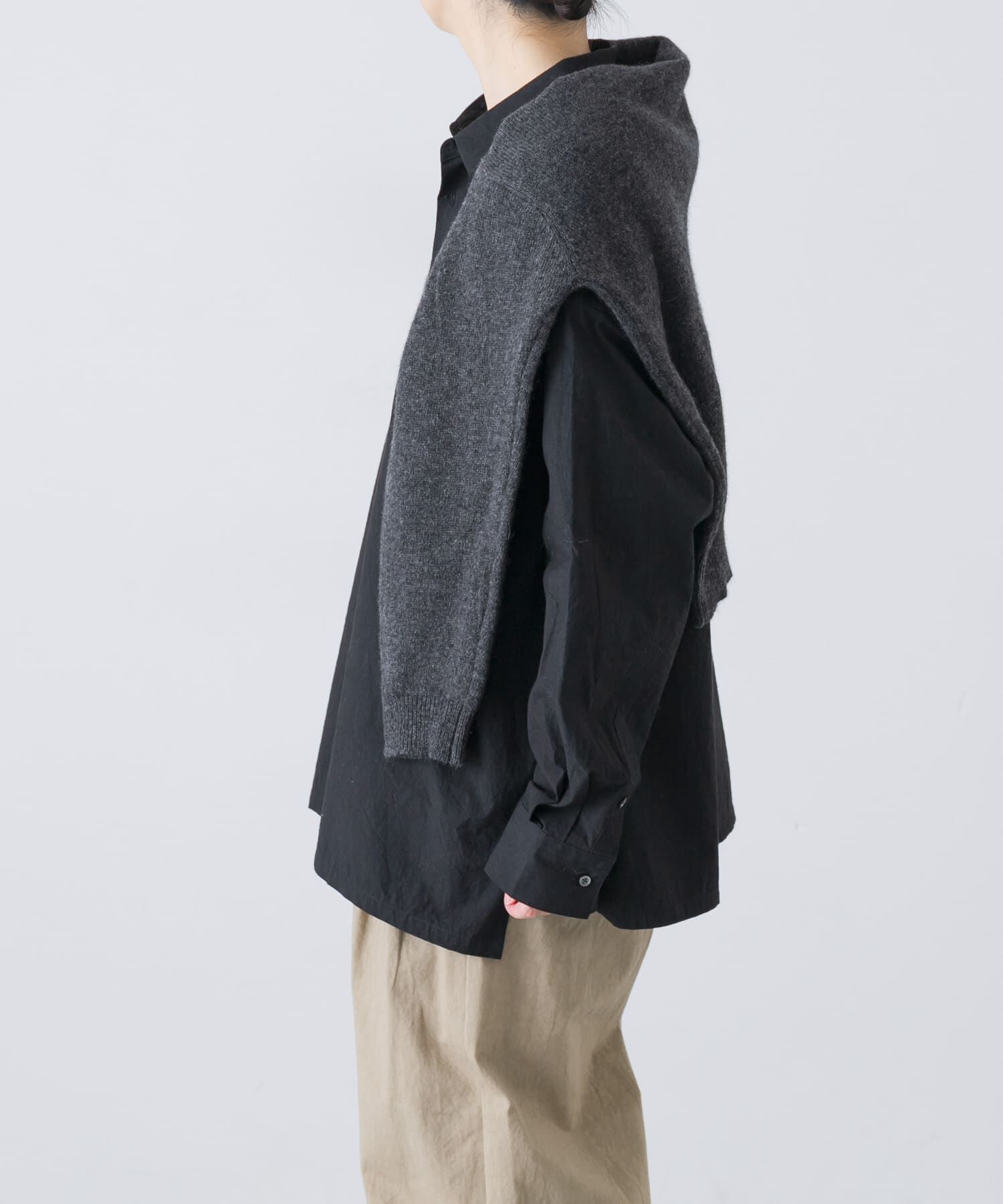 かぐれ「『ユニセックス』コットンレギュラーカラーボックスシャツ」|シャツ・ブラウス|