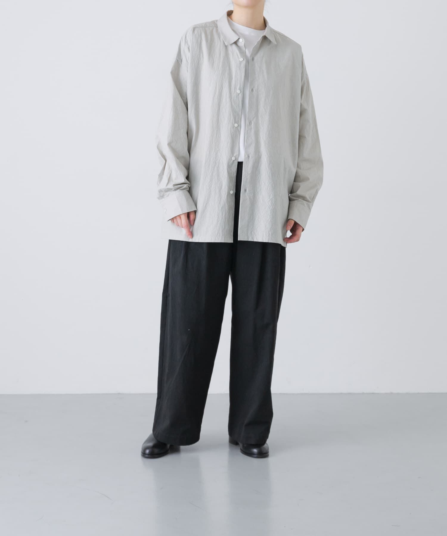 かぐれ「『ユニセックス』コットンレギュラーカラーボックスシャツ」|シャツ・ブラウス|