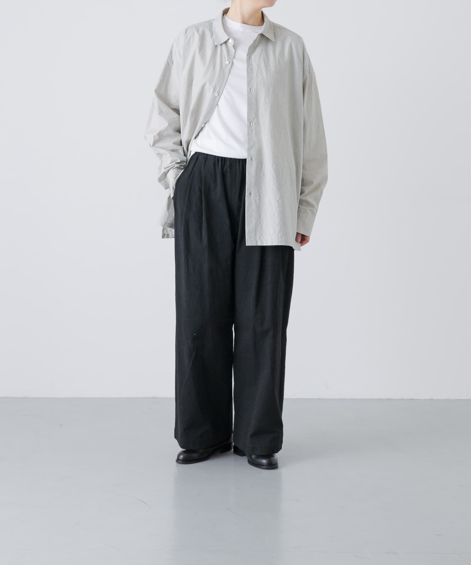 かぐれ「『ユニセックス』コットンレギュラーカラーボックスシャツ」|シャツ・ブラウス|