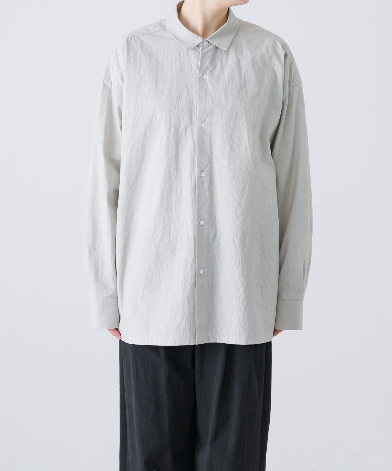 かぐれ「『ユニセックス』コットンレギュラーカラーボックスシャツ」|シャツ・ブラウス|