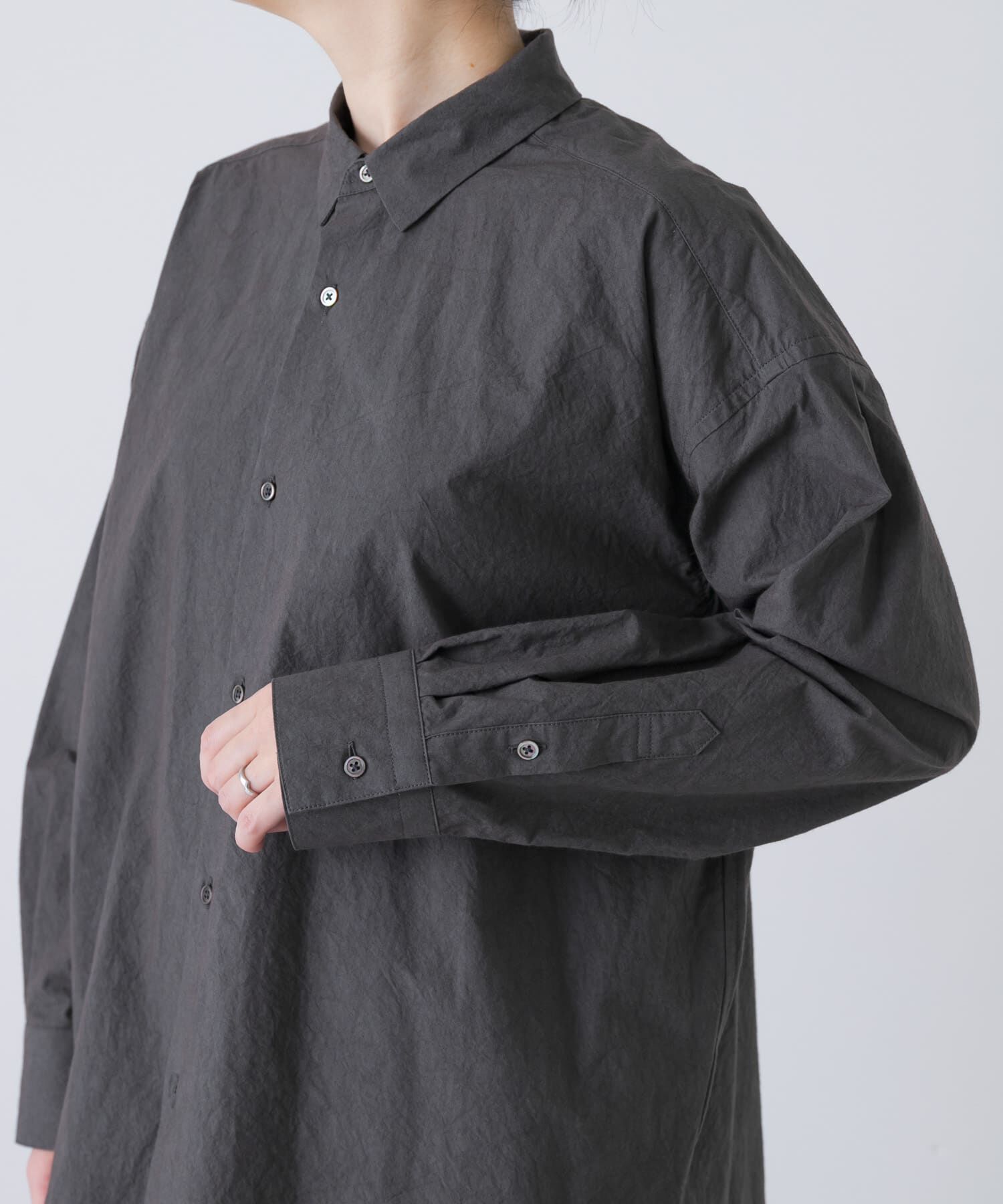 かぐれ「『ユニセックス』コットンレギュラーカラーボックスシャツ」|シャツ・ブラウス|