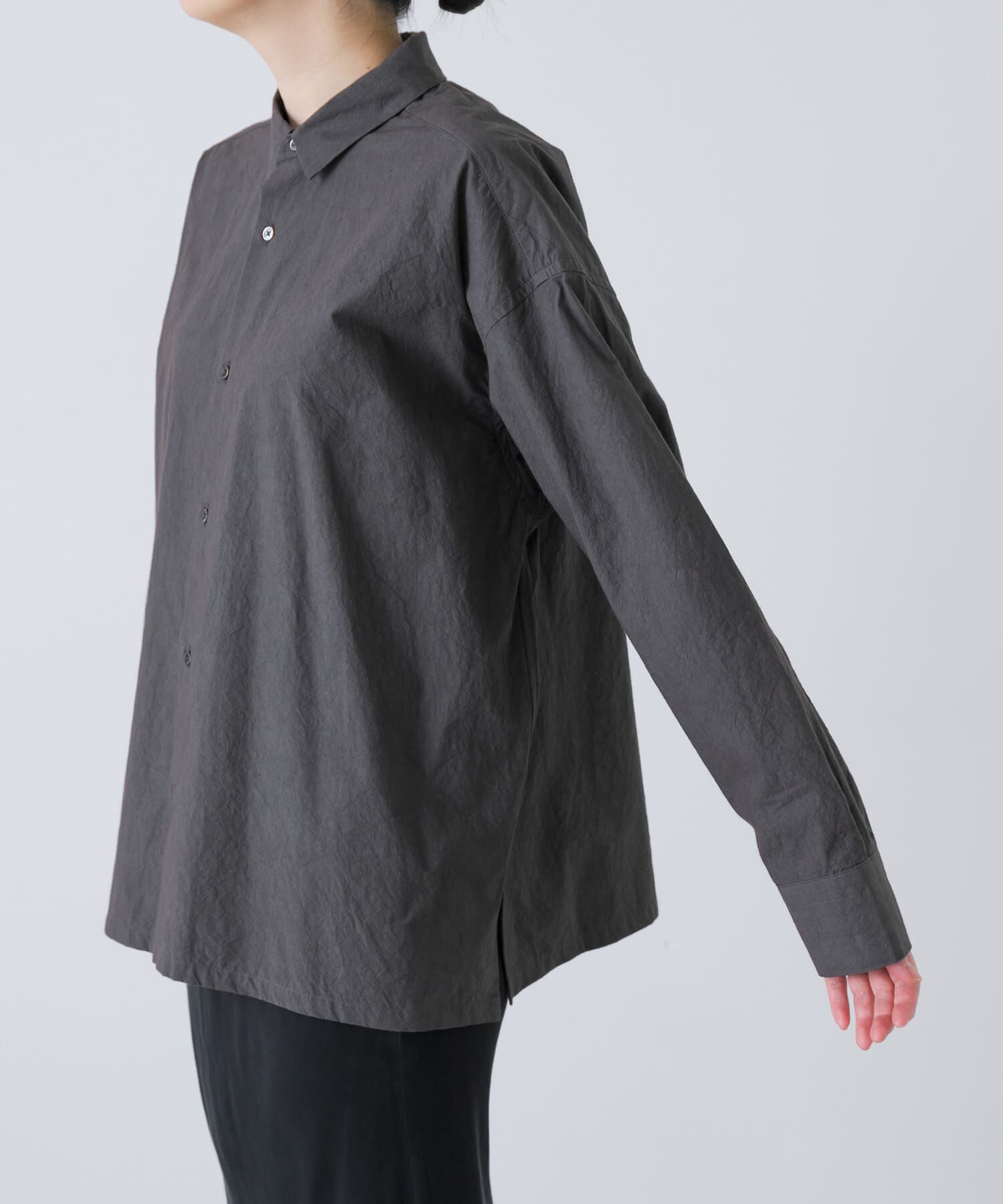 かぐれ「『ユニセックス』コットンレギュラーカラーボックスシャツ」|シャツ・ブラウス|