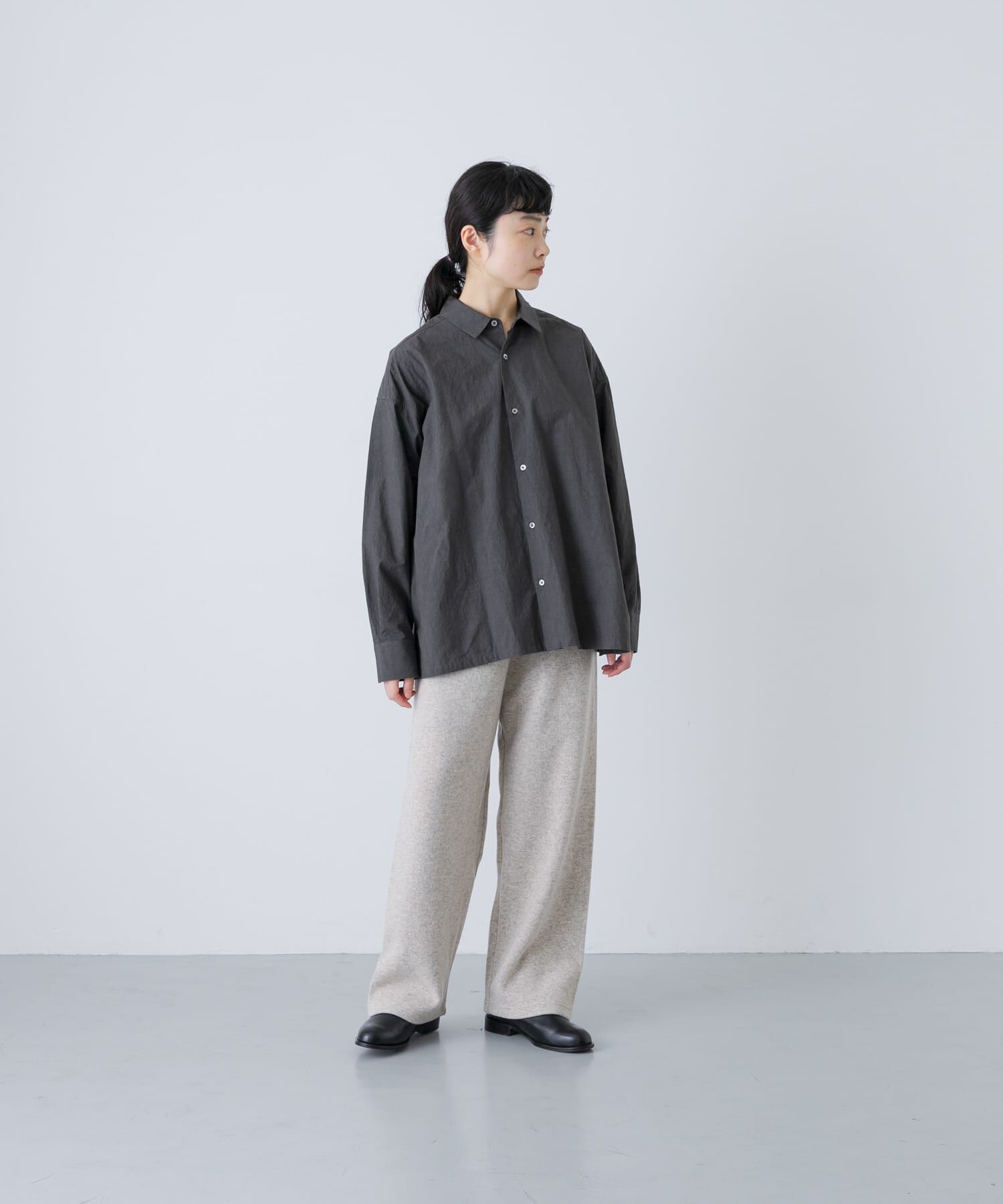 かぐれ「『ユニセックス』コットンレギュラーカラーボックスシャツ」|シャツ・ブラウス|