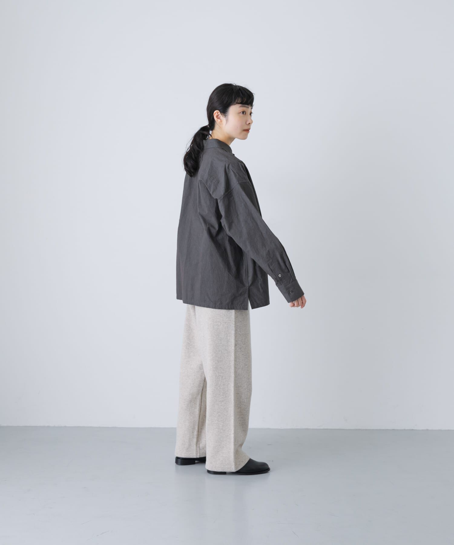 かぐれ「『ユニセックス』コットンレギュラーカラーボックスシャツ」|シャツ・ブラウス|