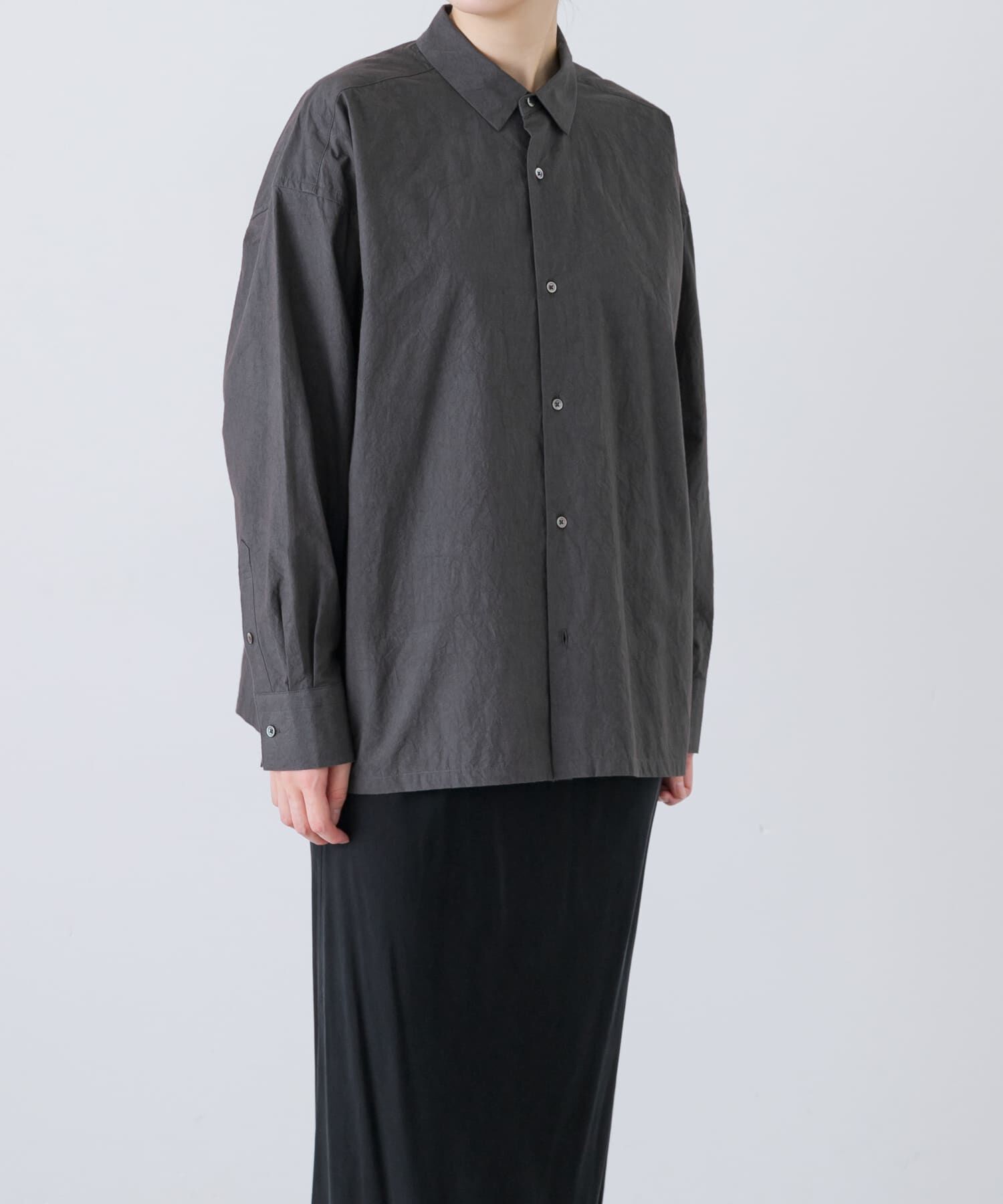 かぐれ「『ユニセックス』コットンレギュラーカラーボックスシャツ」|シャツ・ブラウス|