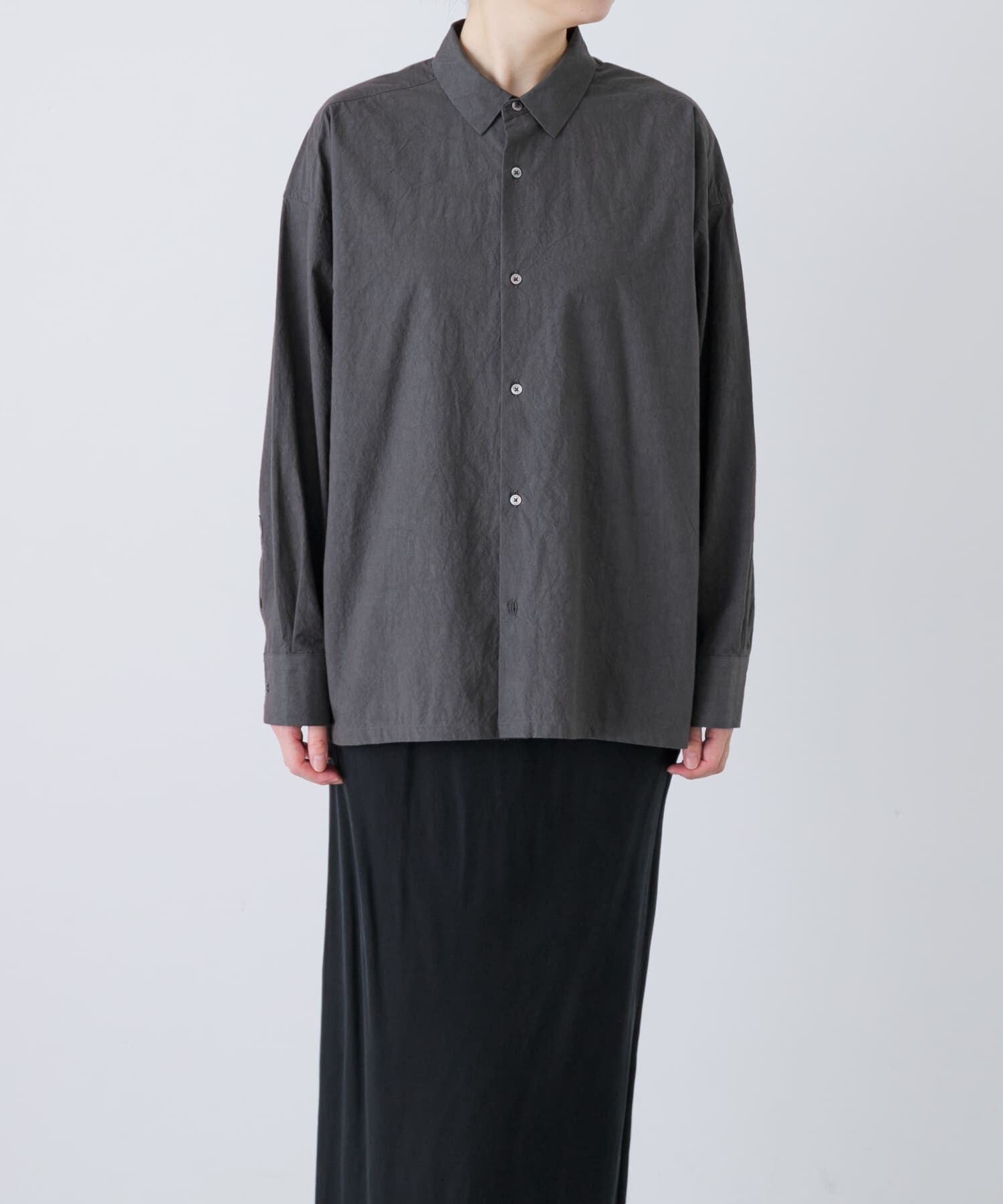 かぐれ「『ユニセックス』コットンレギュラーカラーボックスシャツ」|シャツ・ブラウス|