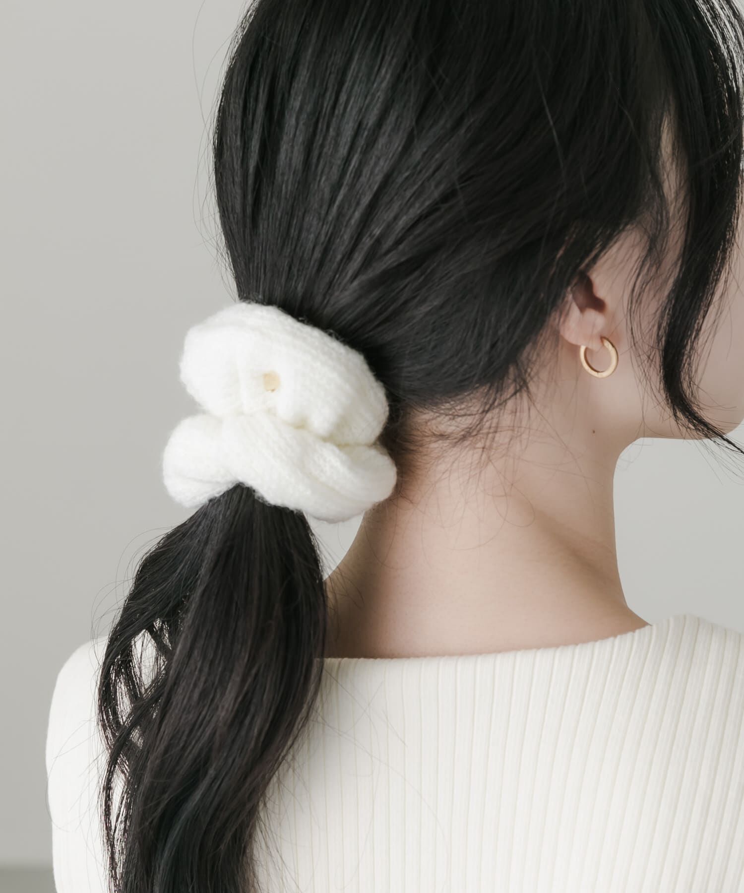 SMELLY「ニットファー3セットシュシュ」|ヘアゴム・シュシュ|