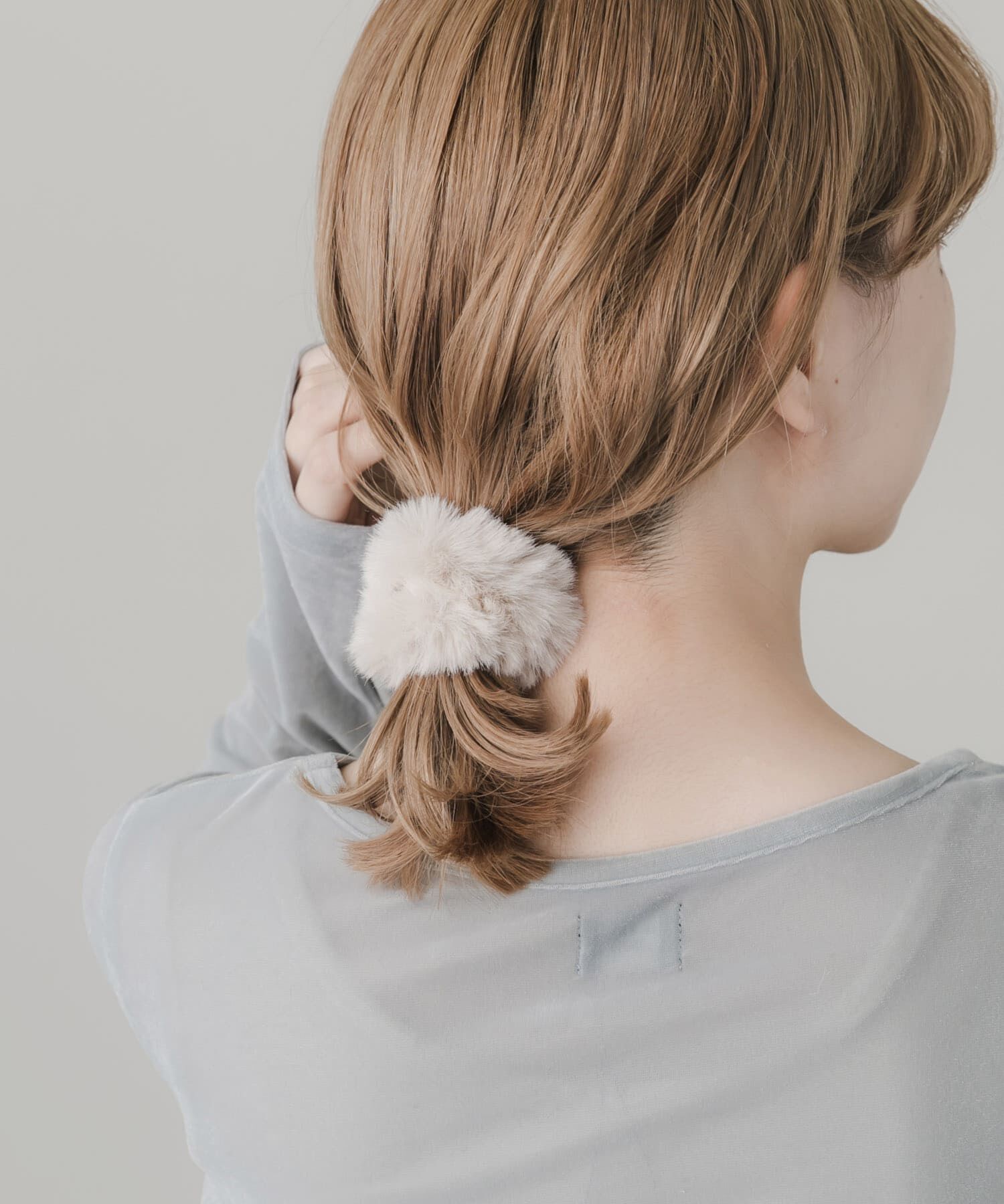 SMELLY「ニットファー3セットシュシュ」|ヘアゴム・シュシュ|