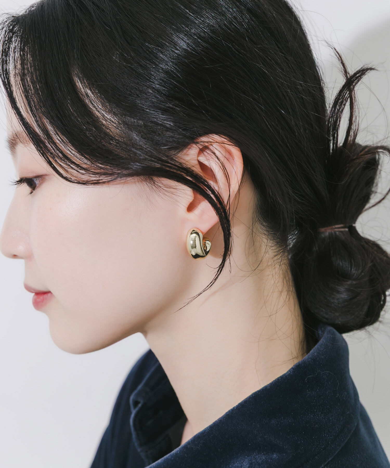 SMELLY「メタルボリュームピアス」|ピアス|ゴールド