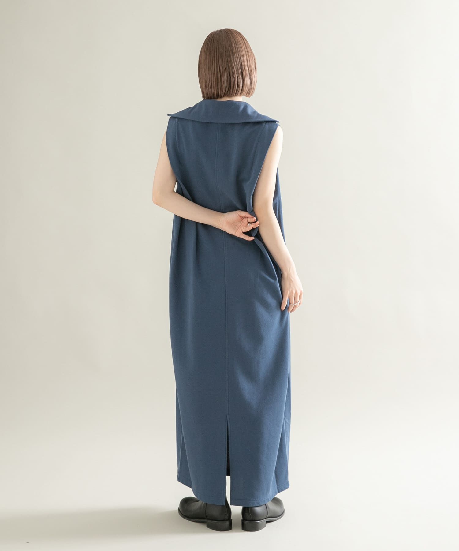  「ハーフZIPカットワンピース」|ワンピース|