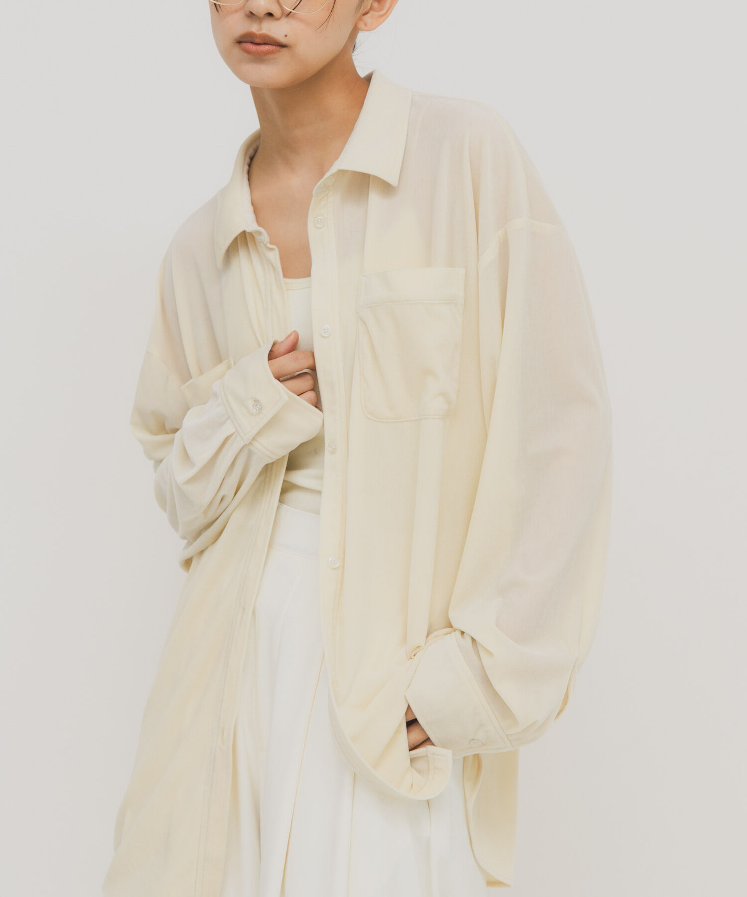  「シアーベロアルーズシャツ」|シャツ・ブラウス|