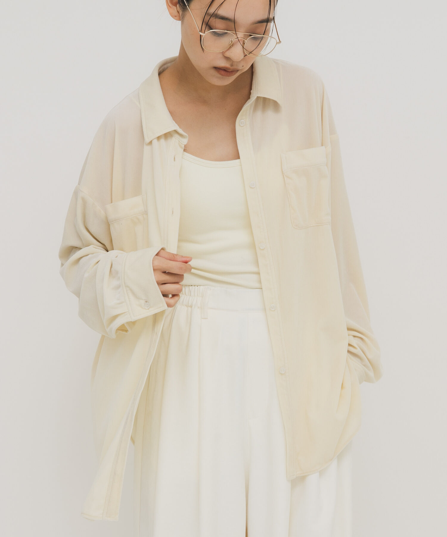  「シアーベロアルーズシャツ」|シャツ・ブラウス|