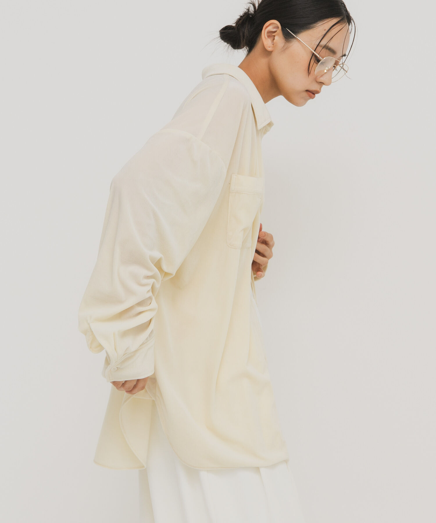  「シアーベロアルーズシャツ」|シャツ・ブラウス|