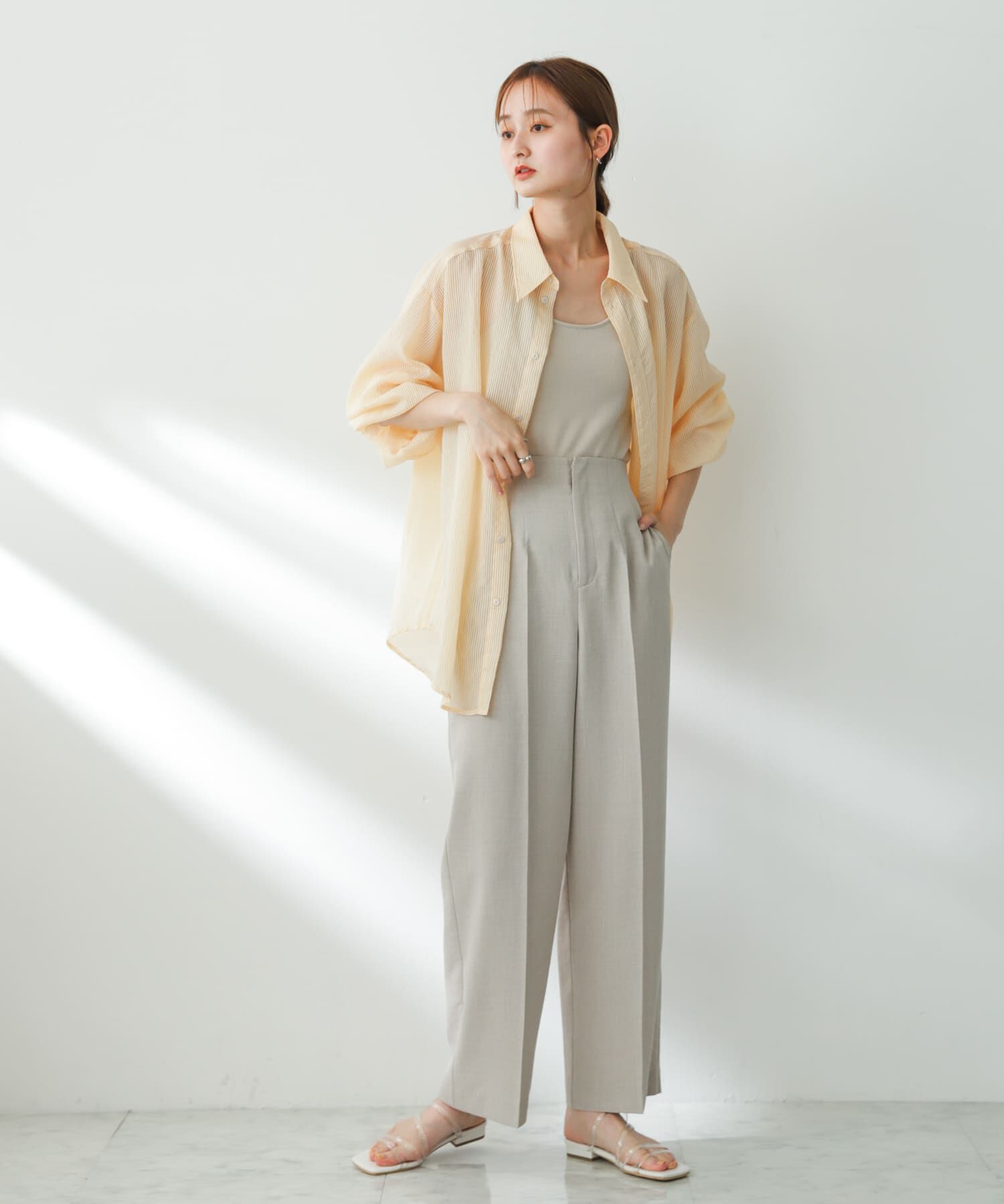 SENSE OF PLACE by URBAN RESEARCH「PVCアシメサンダル」|サンダル|