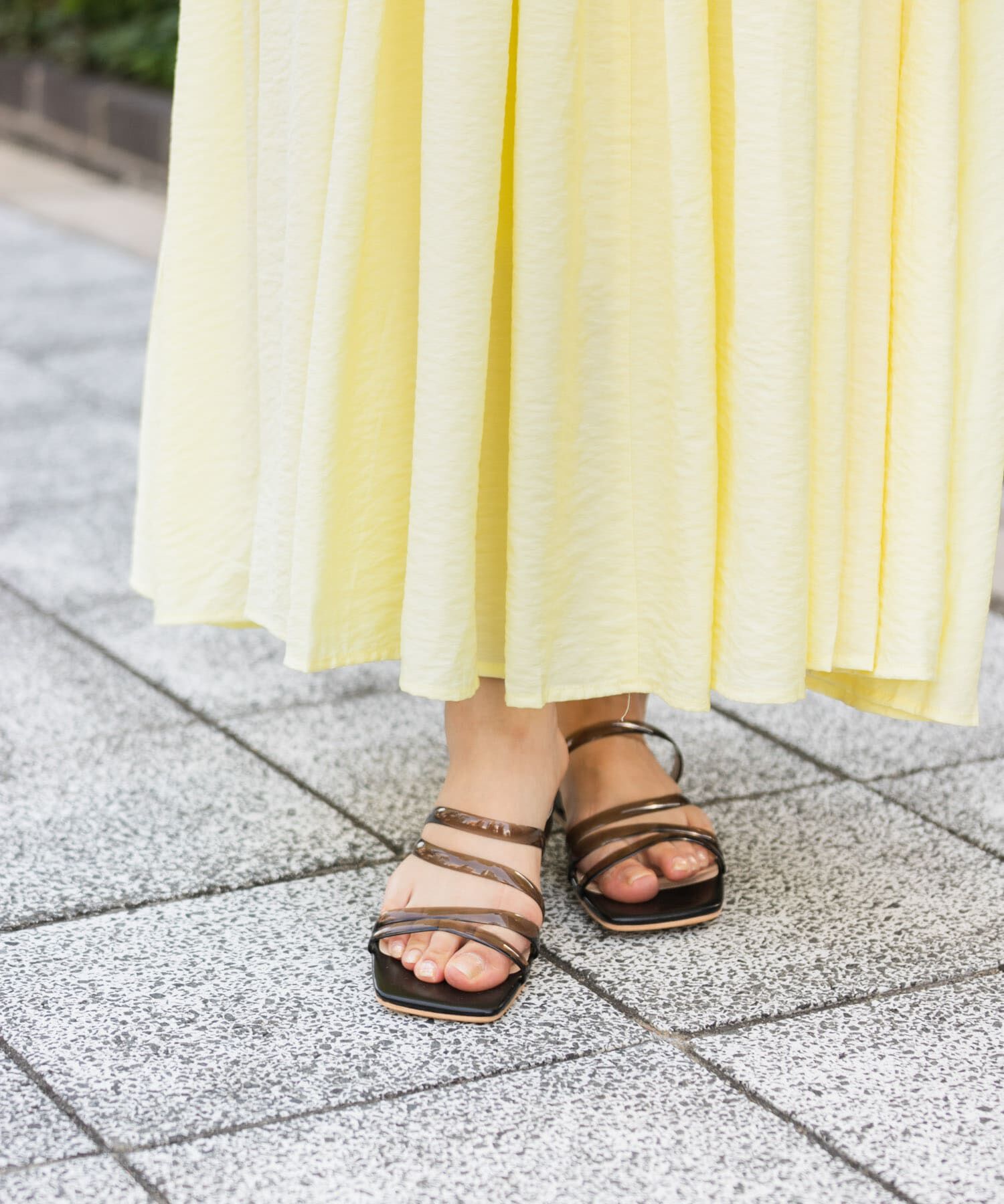 SENSE OF PLACE by URBAN RESEARCH「PVCアシメサンダル」|サンダル|