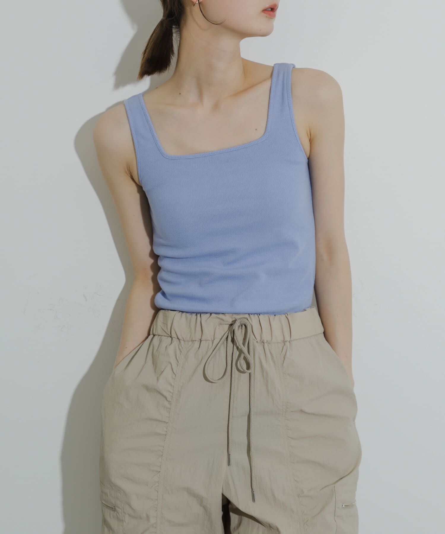 SENSE OF PLACE by URBAN RESEARCH「スクエアネックカップツキタンクトップ」|タンクトップ|ライトブルー