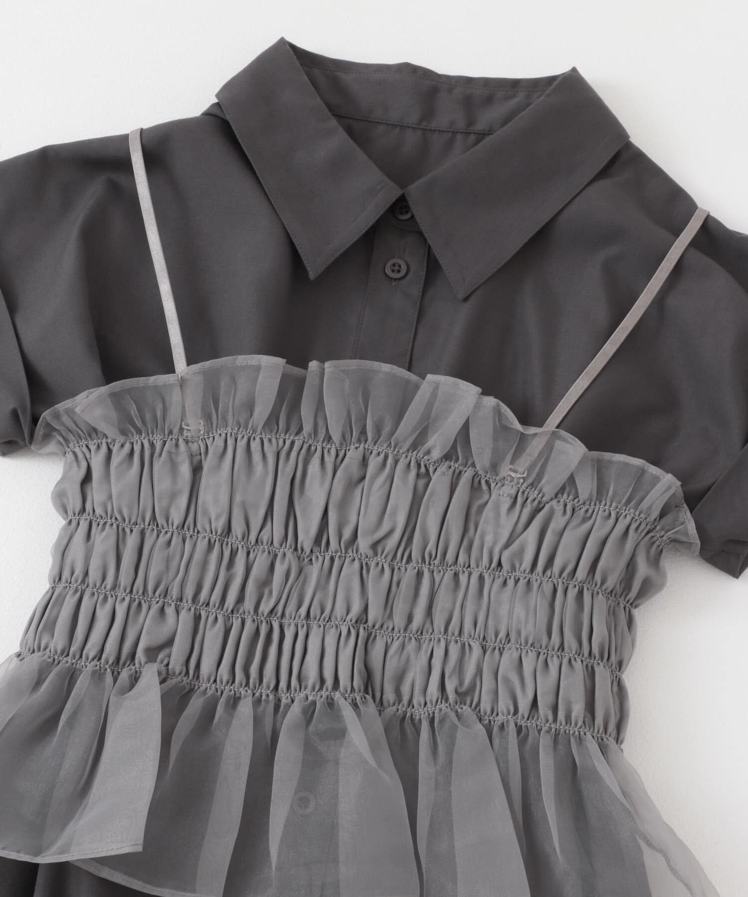 SENSE OF PLACE by URBAN RESEARCH「ビスチェセットフレンチスリーブワンピース」|ワンピース|