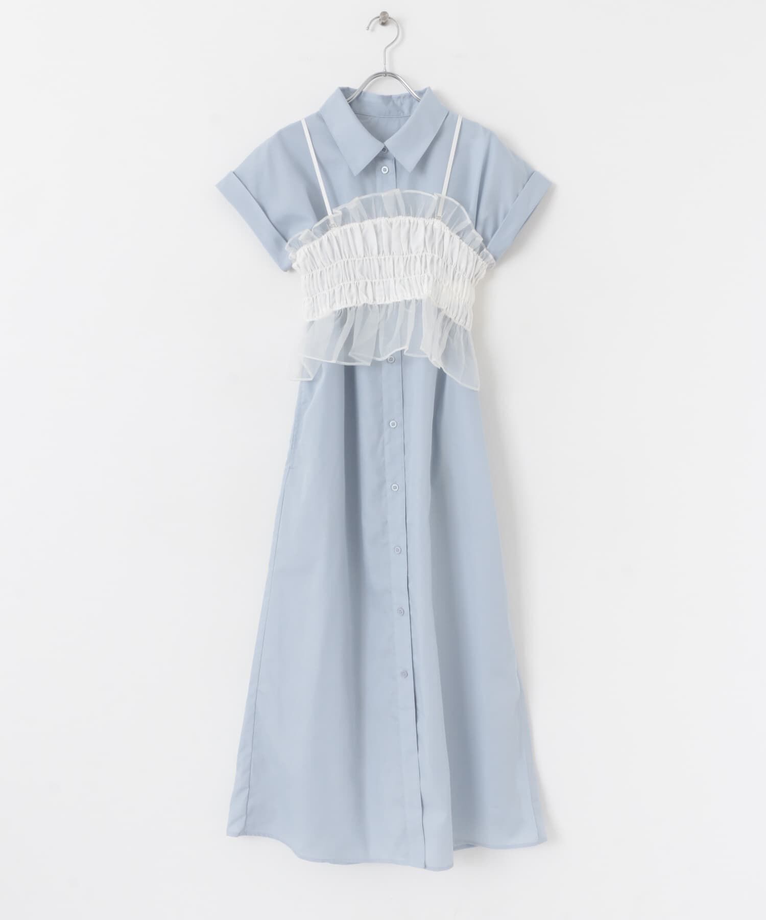 SENSE OF PLACE by URBAN RESEARCH「ビスチェセットフレンチスリーブワンピース」|ワンピース|