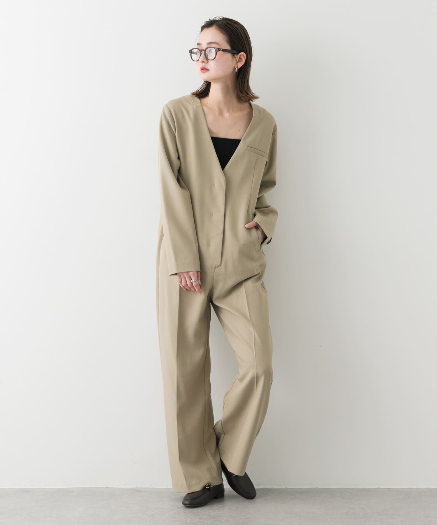 SENSE OF PLACE by URBAN RESEARCH「テーラードジャンプスーツ」|スカート|