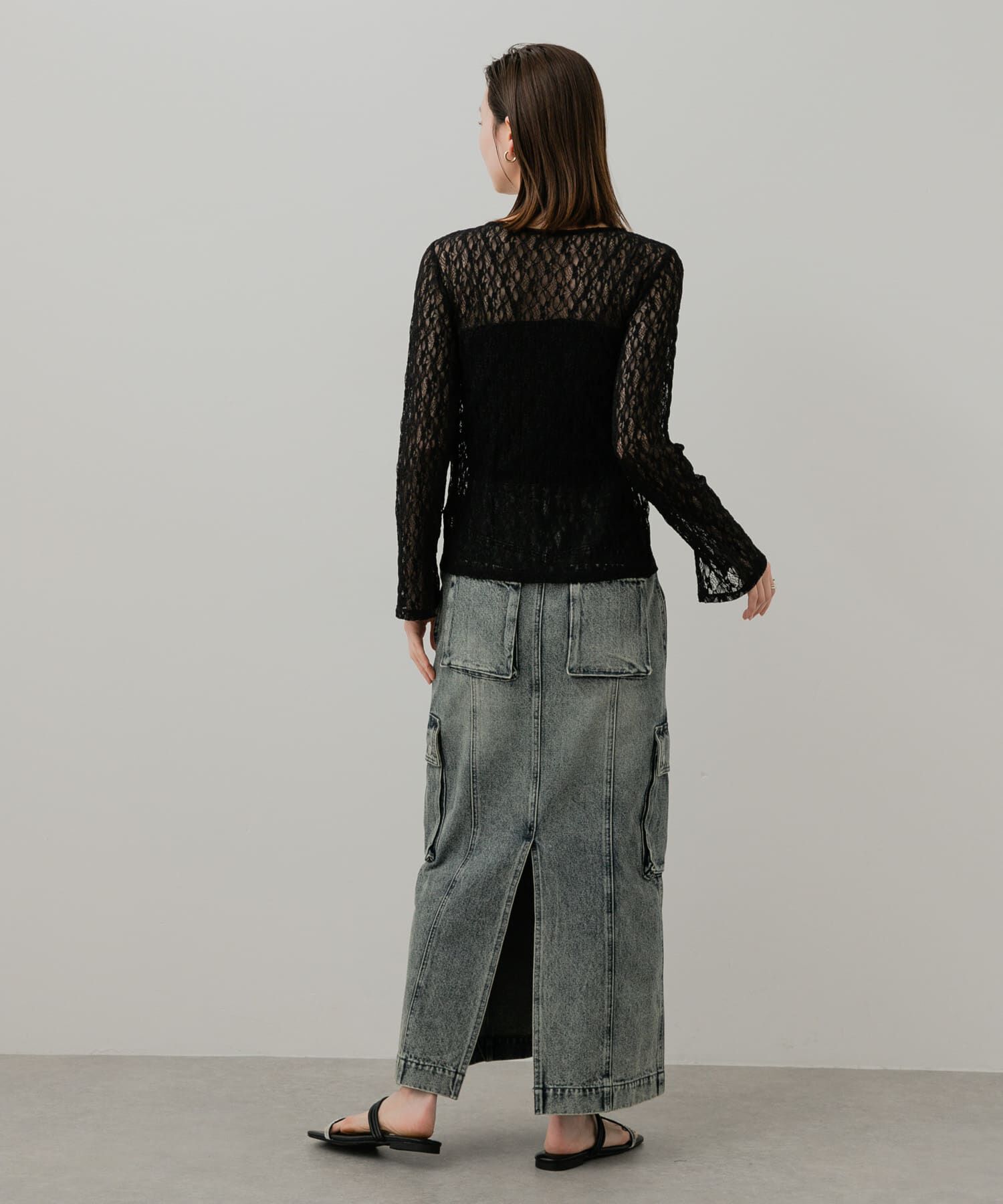 SENSE OF PLACE by URBAN RESEARCH「カーゴデニムスカート」|スカート|