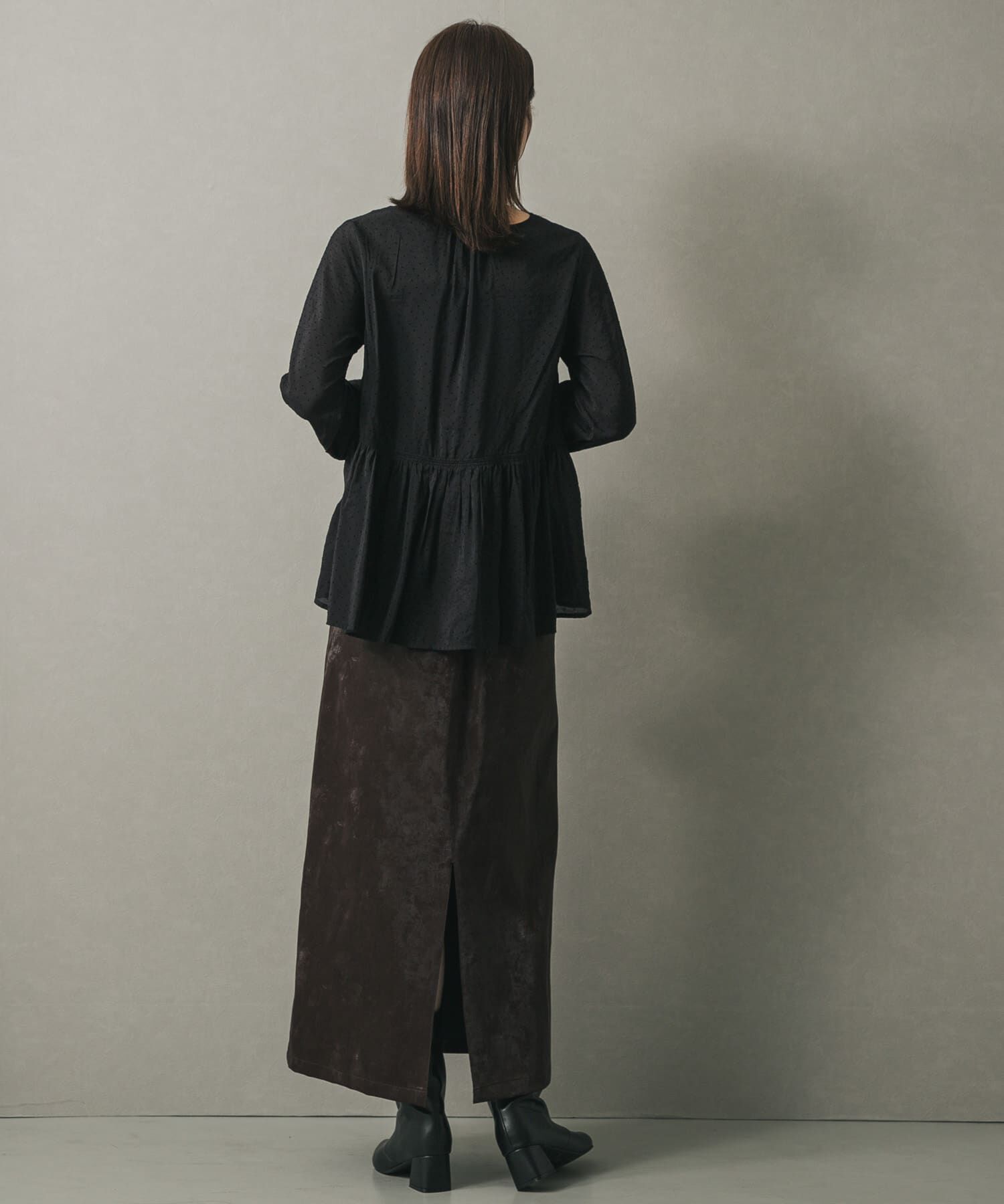 SENSE OF PLACE by URBAN RESEARCH「フロッキードットウエストギャザーブラウス」|シャツ・ブラウス|