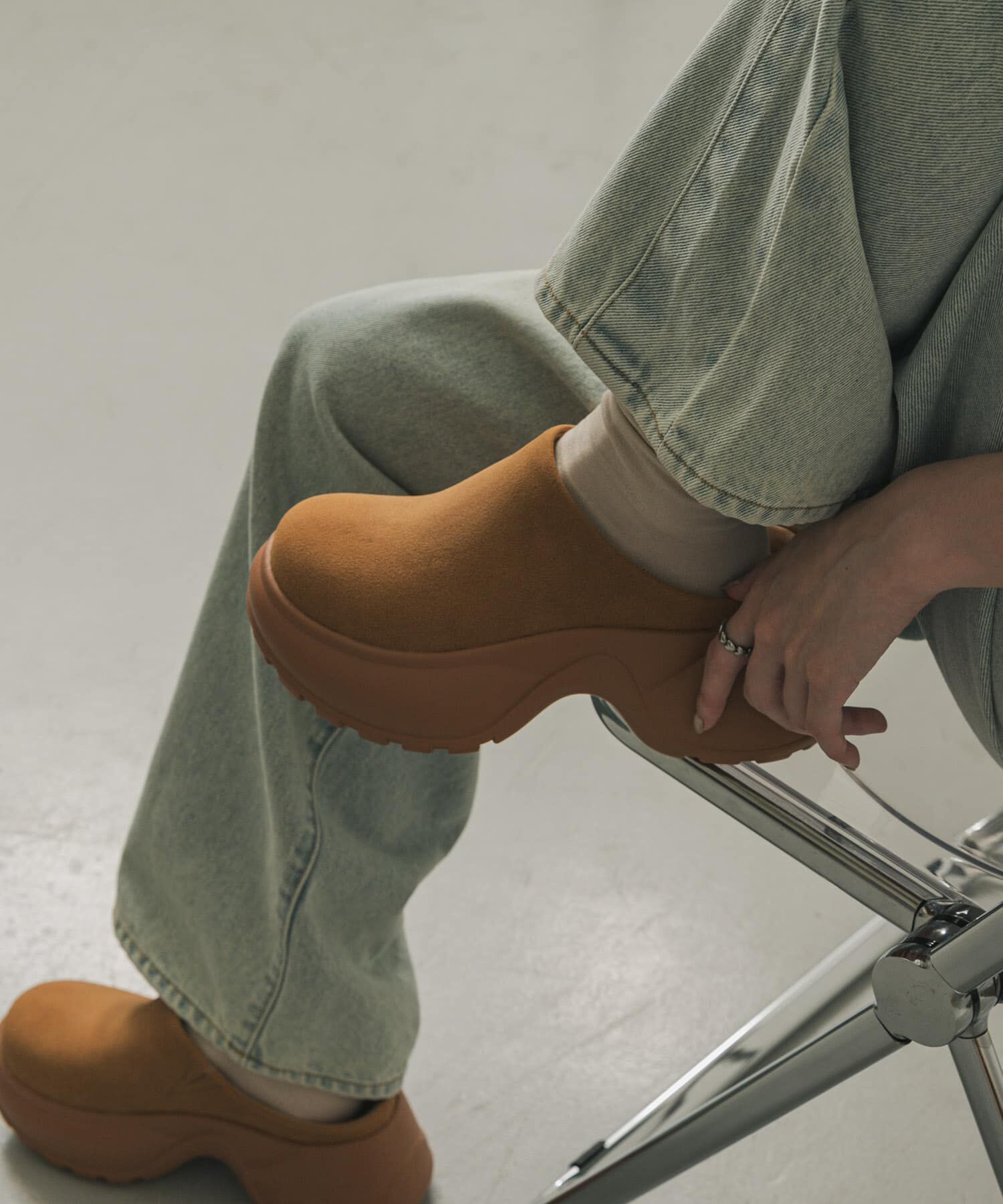 SENSE OF PLACE by URBAN RESEARCH「ボリュームソールサボサンダル」|サンダル|キャメル