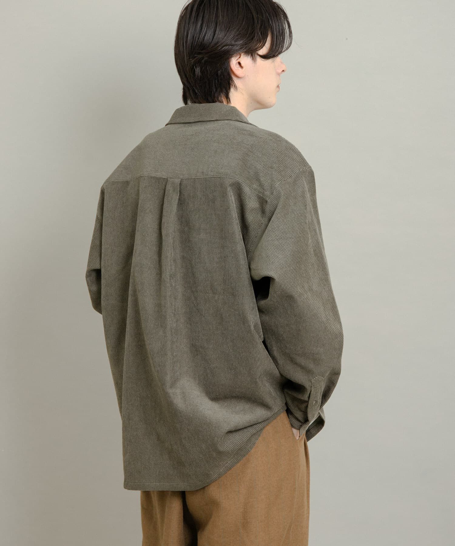 SENSE OF PLACE by URBAN RESEARCH「ブロックコーデュロイオープンカラーシャツ」|シャツ・ブラウス|