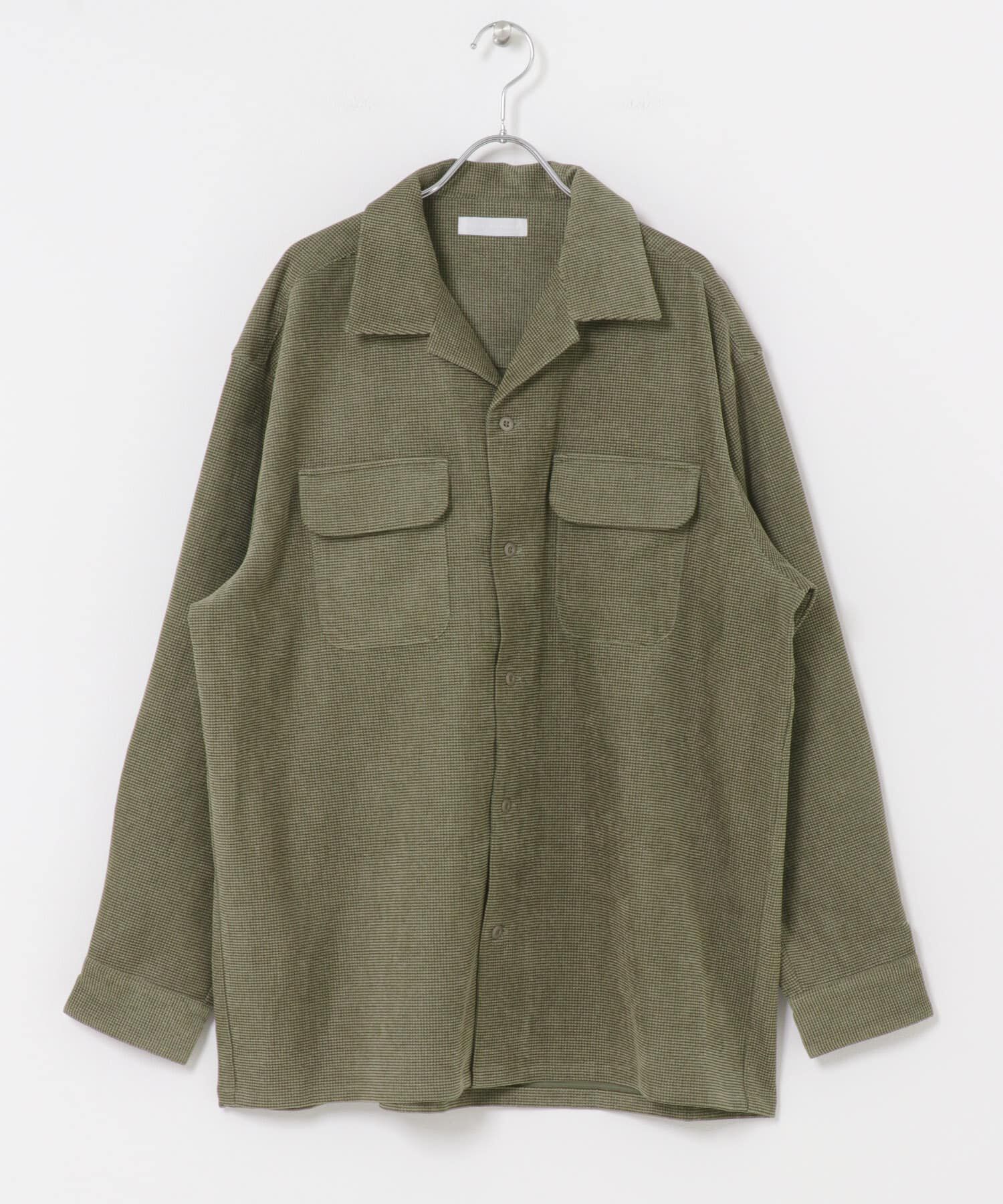 SENSE OF PLACE by URBAN RESEARCH「ブロックコーデュロイオープンカラーシャツ」|シャツ・ブラウス|