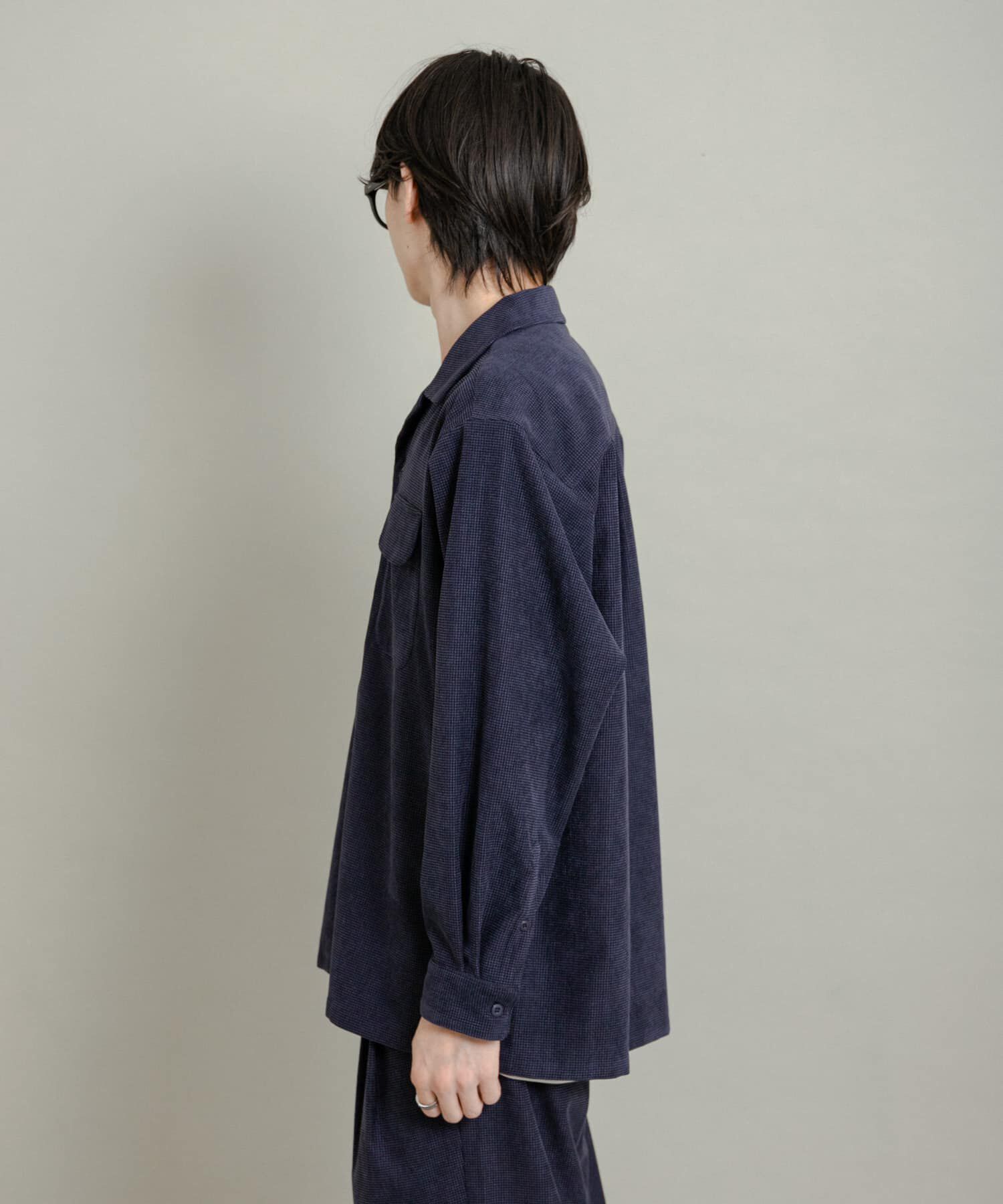 SENSE OF PLACE by URBAN RESEARCH「ブロックコーデュロイオープンカラーシャツ」|シャツ・ブラウス|