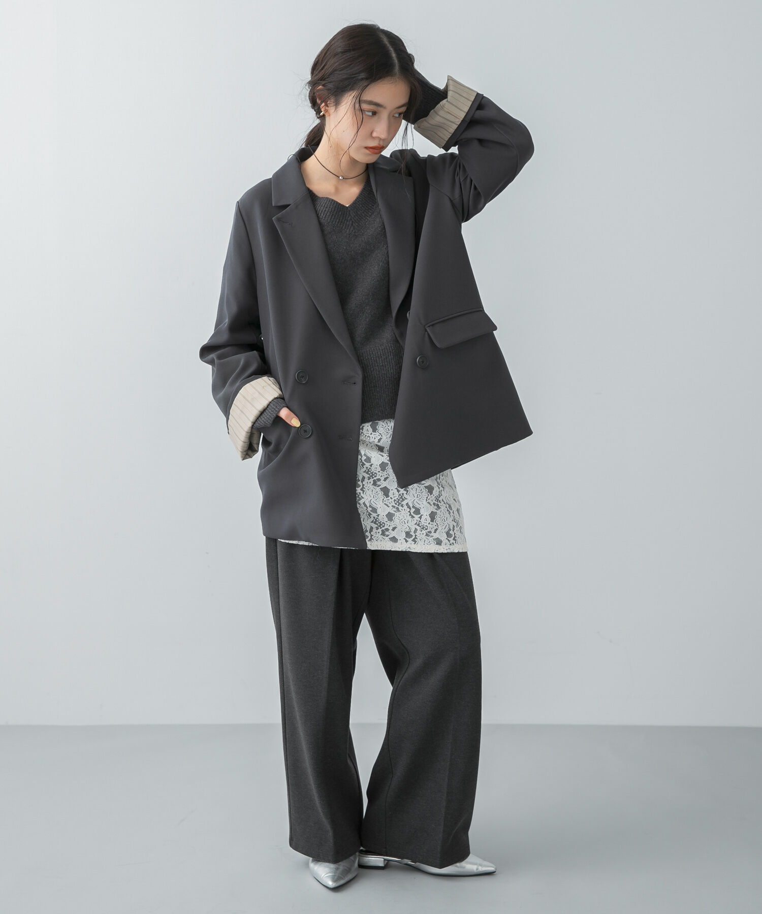 SENSE OF PLACE by URBAN RESEARCH「レースキャミチュニック」|キャミソール|アイボリー