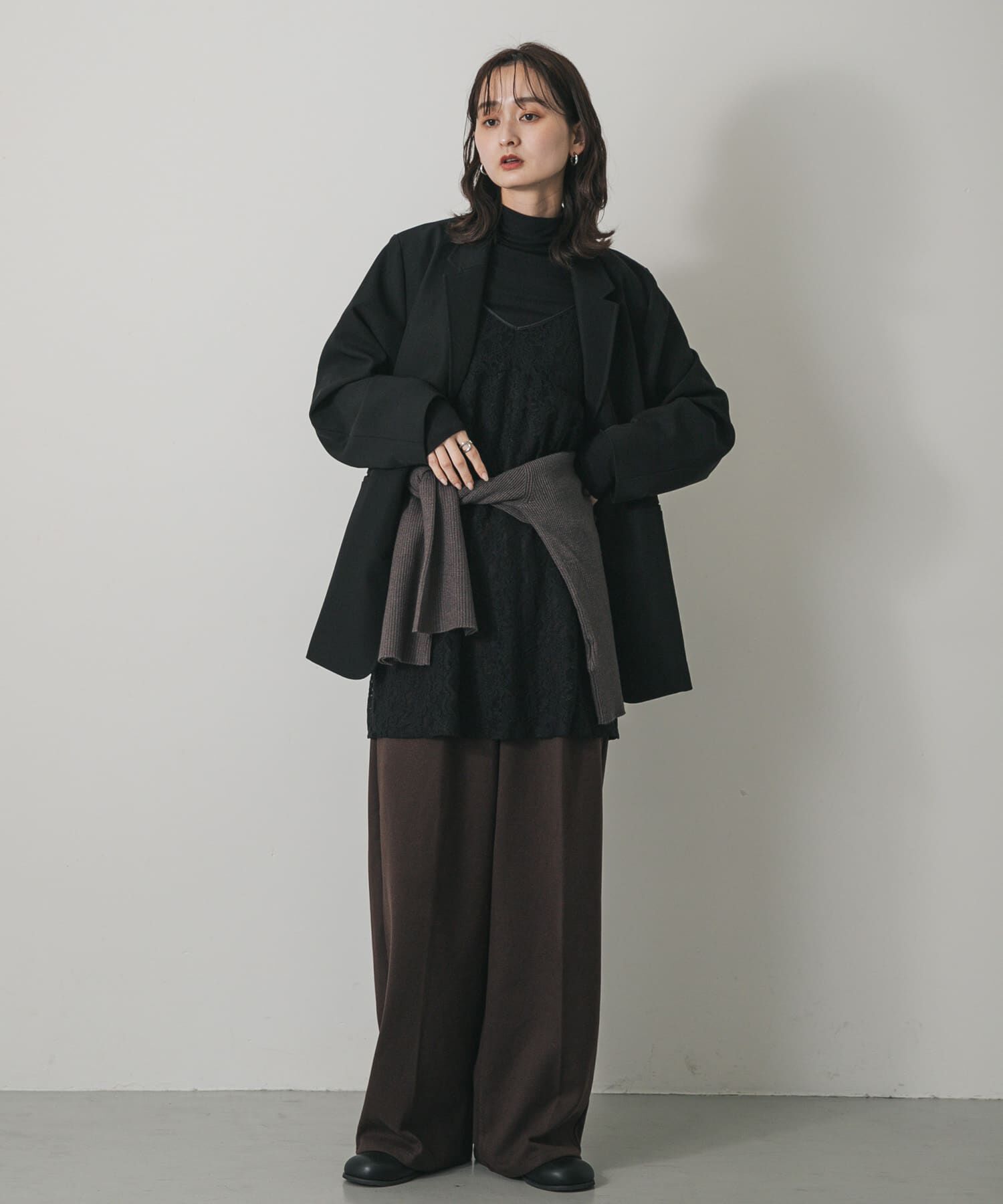 SENSE OF PLACE by URBAN RESEARCH「レースキャミチュニック」|キャミソール|