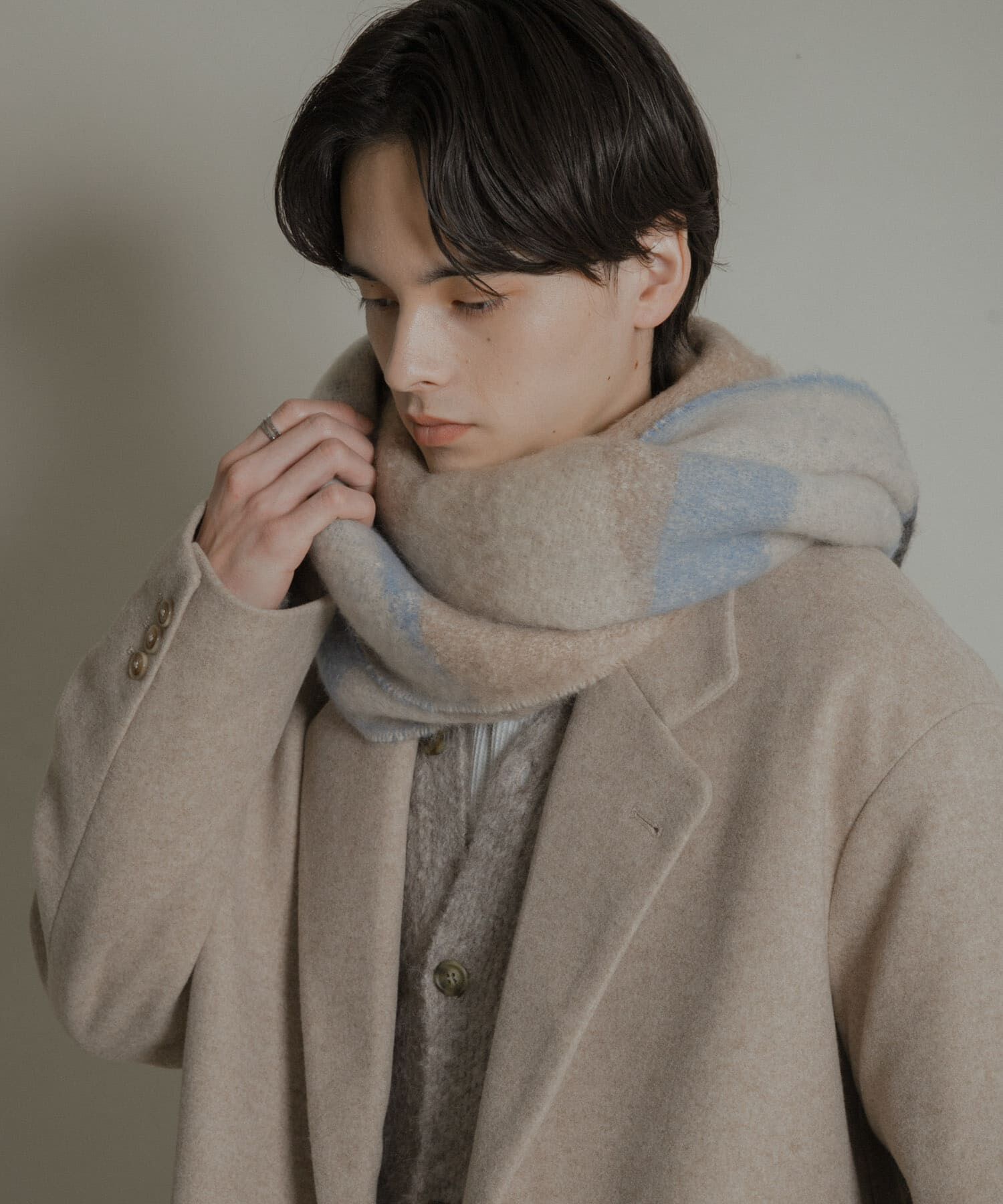 SENSE OF PLACE by URBAN RESEARCH「パターンボリューム大判マフラー」|マフラー|