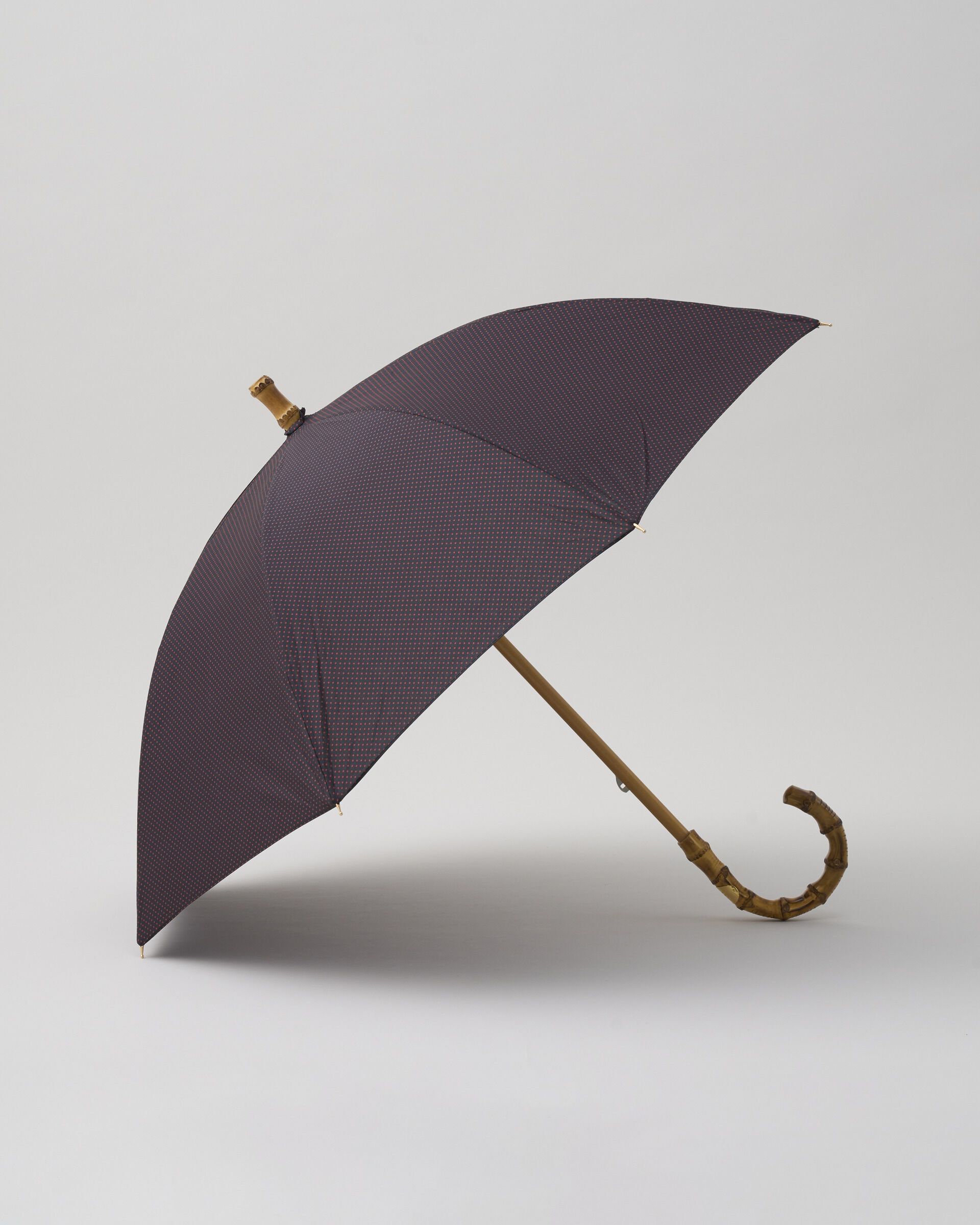Traditional Weatherwear「UMBRELLA BAMBOO」|傘|ﾌﾞﾗｯｸ&times;ﾚｯﾄﾞ
