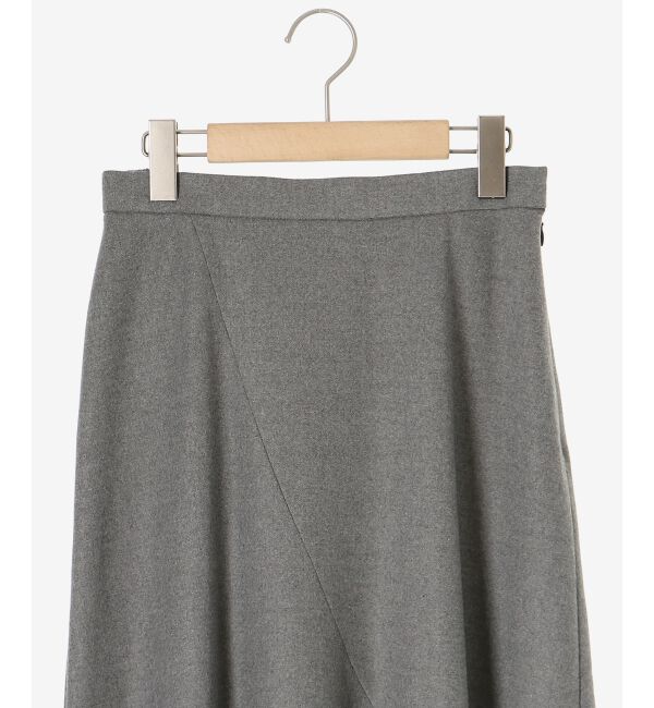 le.coeur blanc「《手洗い可能》カシミヤタッチフレアスカート」|フレア|
