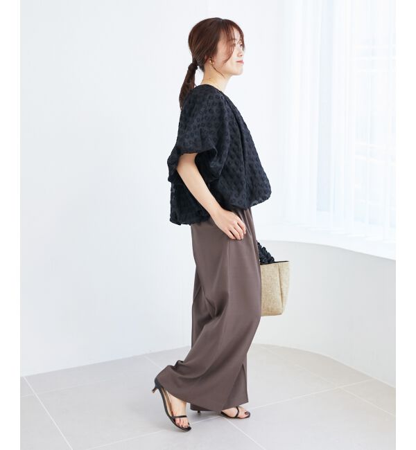 le.coeur blanc「《手洗い可能》TORRAZZO DONNA ドットバルーンブラウス」|シャツ・ブラウス|