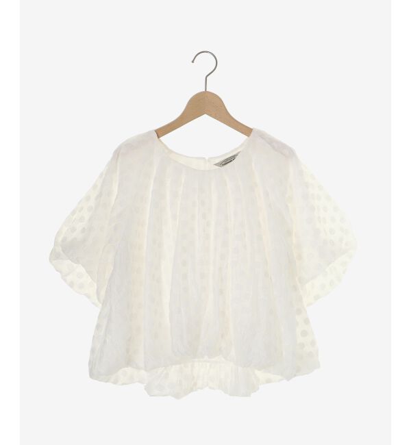 le.coeur blanc「《手洗い可能》TORRAZZO DONNA ドットバルーンブラウス」|シャツ・ブラウス|