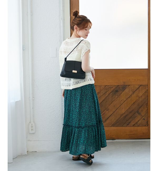  「《手洗い可能》透かし編みデザインニットベスト」|ベスト・ジレ|